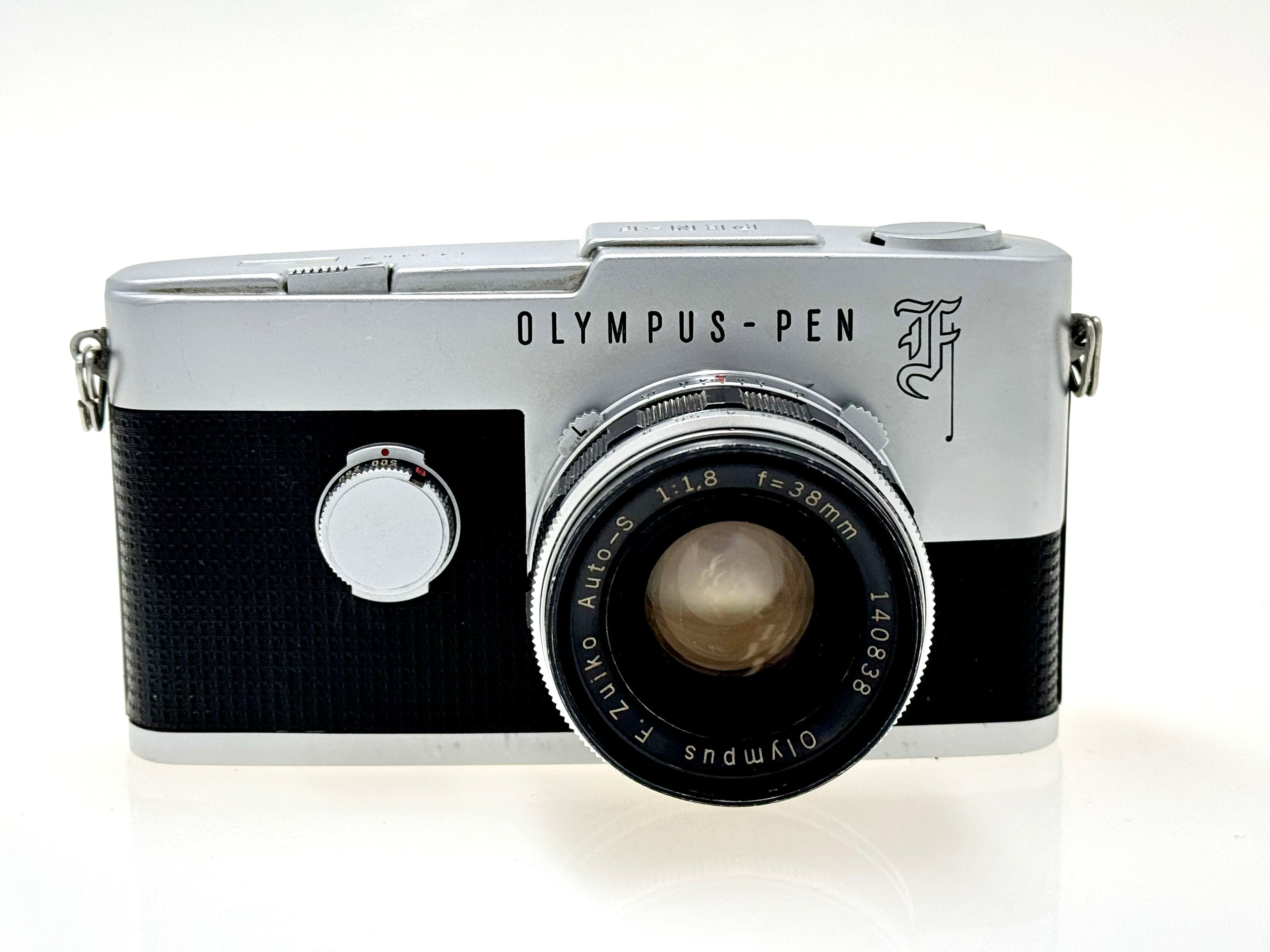Vintage Olympus Pen F - Half-Frame Film Camera with Zuiko 38mm F1.8 Lens (Gd)