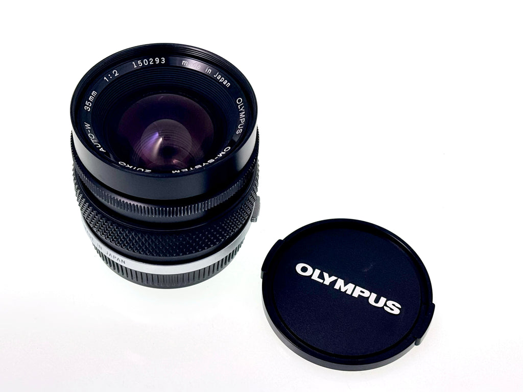 Vintage Olympus Zuiko Auto-W 35mm F2 Lens (Vg)