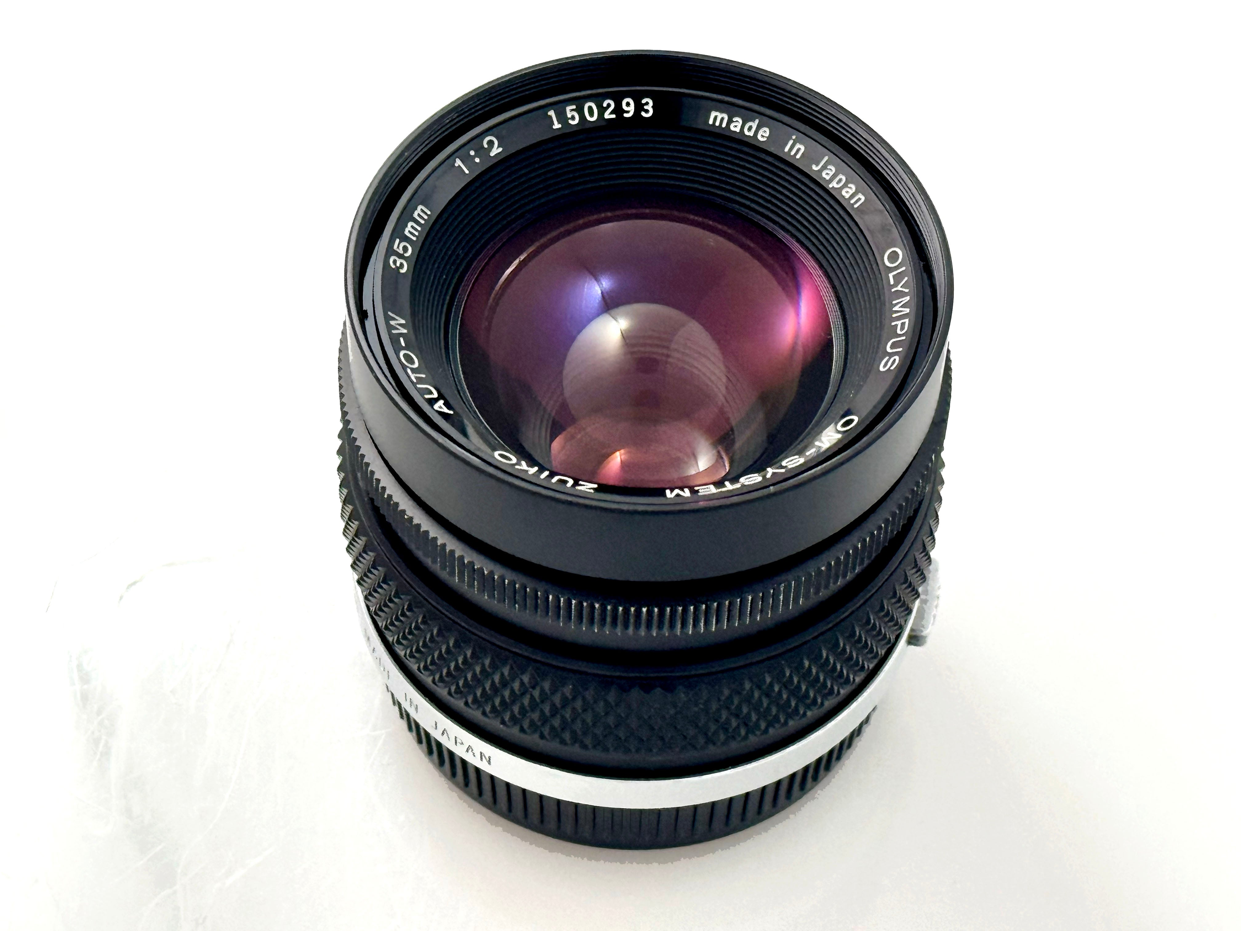 【美品】OLYMPUS ZUIKO AUTO-W 35mm f/2 Vintage Olympus Zuiko Auto-W 35mm F2 Lens (Vg)