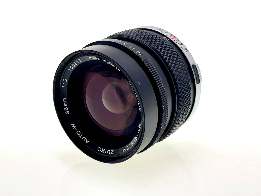 Vintage Olympus Zuiko Auto-W 35mm F2 Lens (Vg)