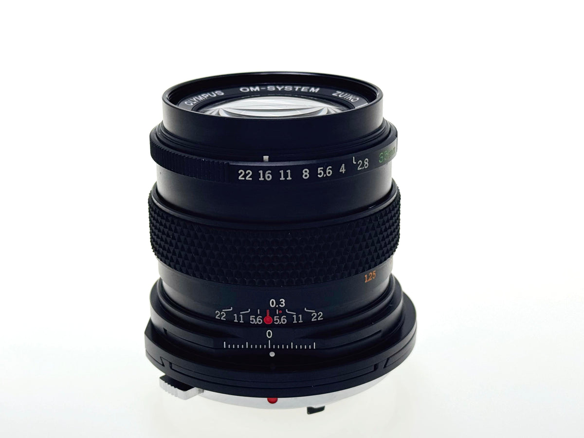 Vintage Olympus Zuiko 35mm F2.8 Shift Lens. (Exc)