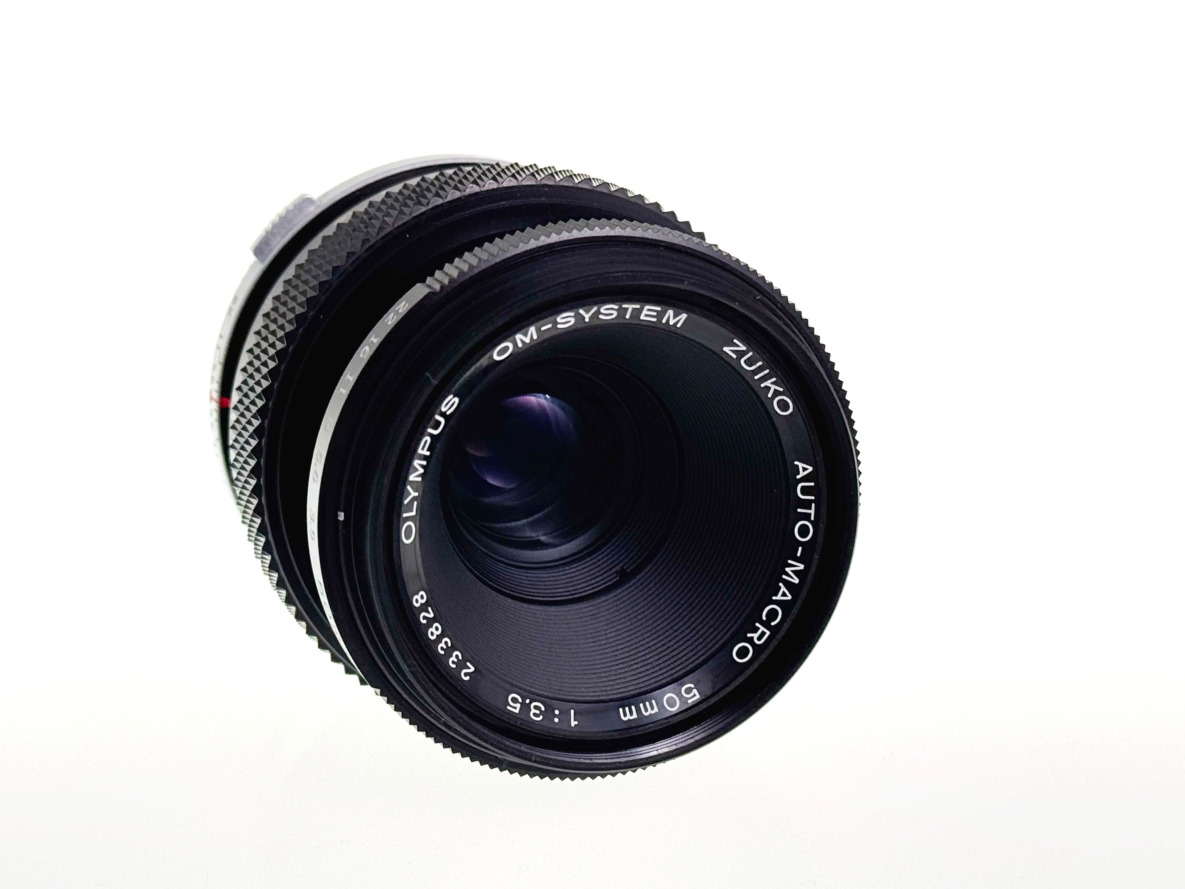 Vintage Olympus Zuiko 50mm F3.5 Macro Lens (Exc)