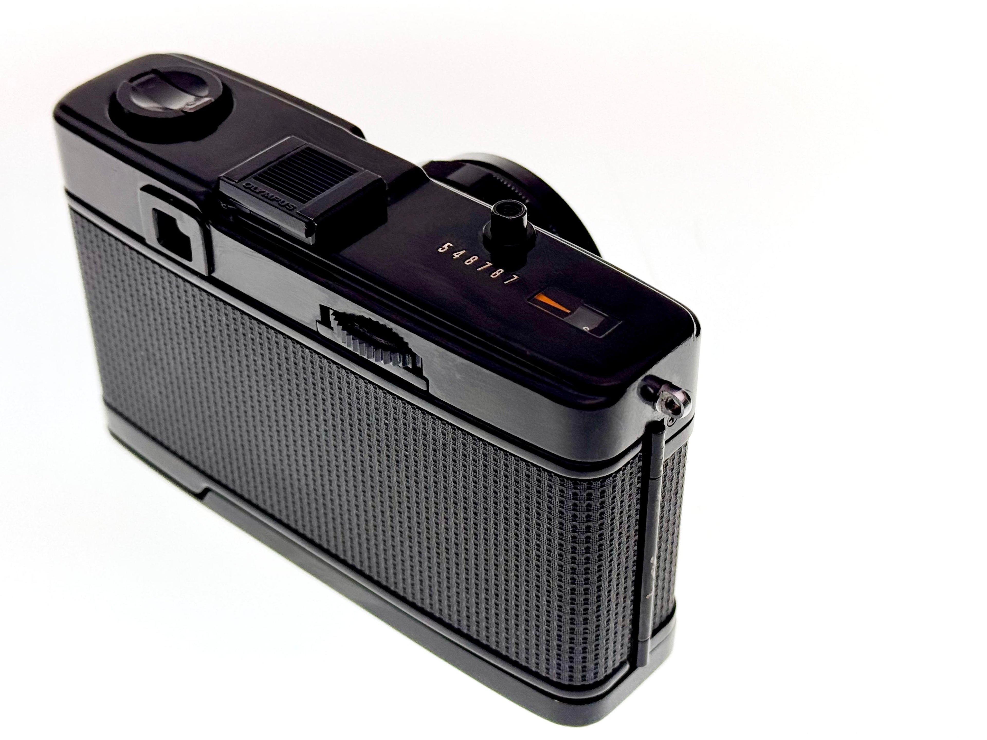 Vintage Olympus Rare All Black Trip 35 with Leather case (Exc)