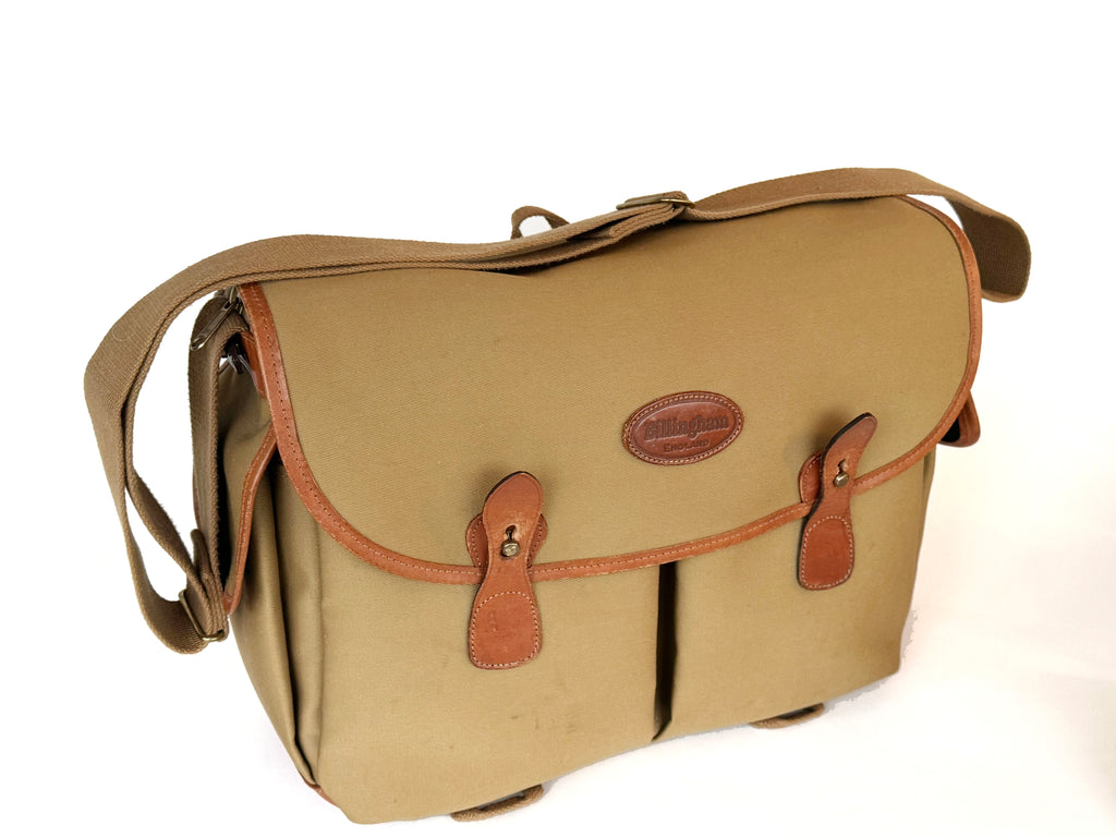 Vintage Billingham Hadley Pro Camera Bag, - khaki and tan (Vg)