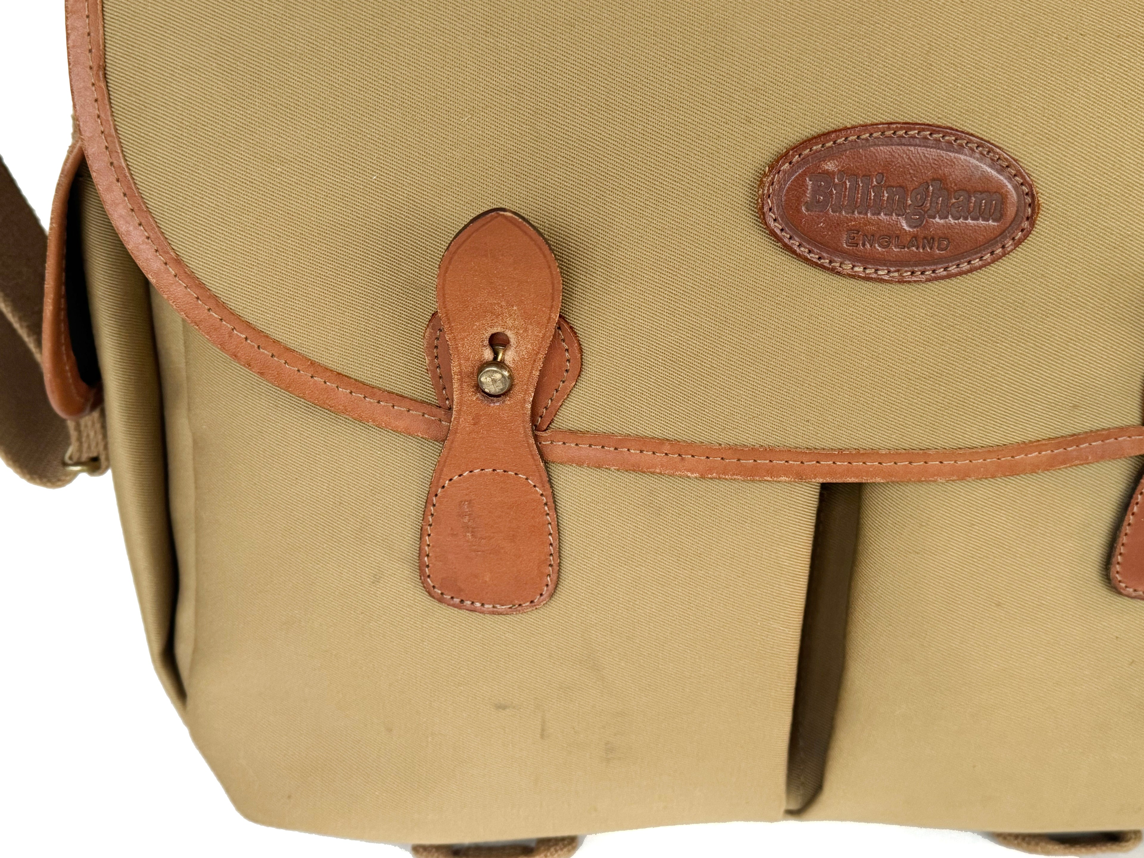 Vintage Billingham Hadley Pro Camera Bag, - khaki and tan (Vg)