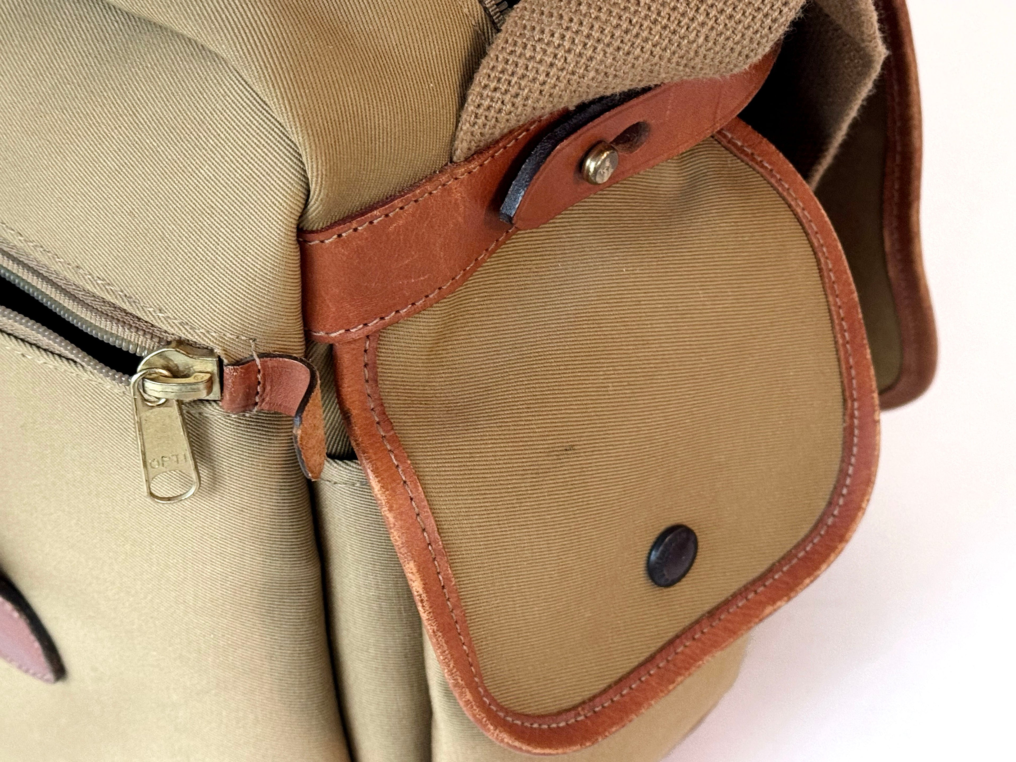 Vintage Billingham Hadley Pro Camera Bag, - khaki and tan (Vg)