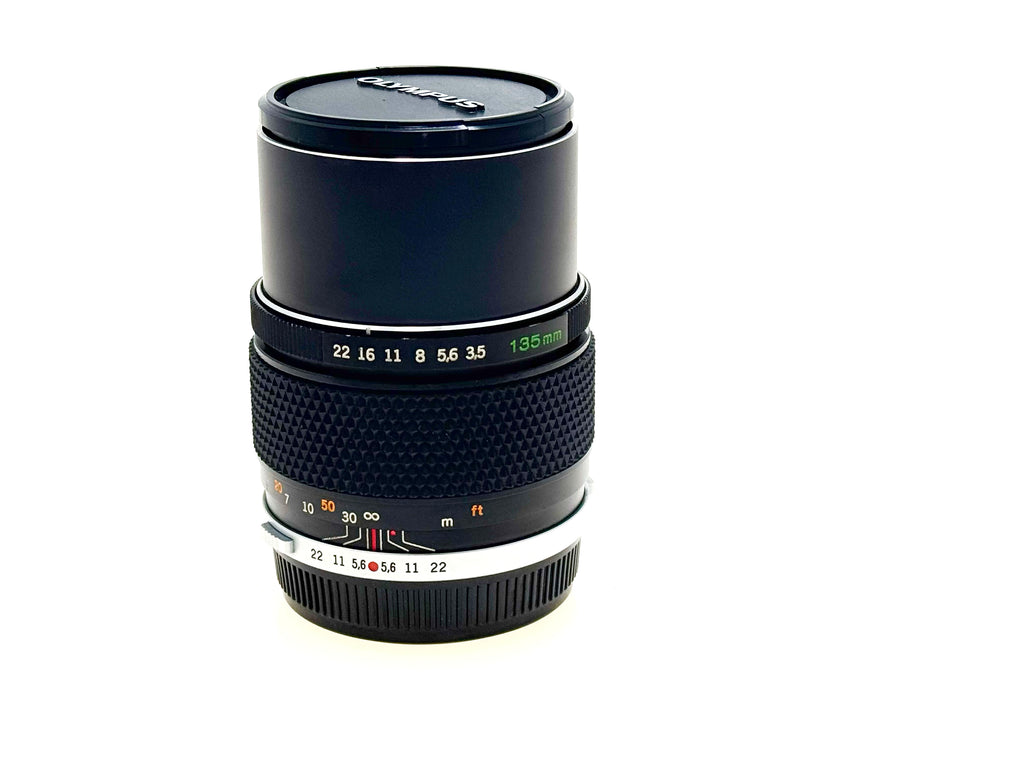 Vintage Olympus E.Zuiko 135mm F3.5 'Silver Nose' Lens (Vg)