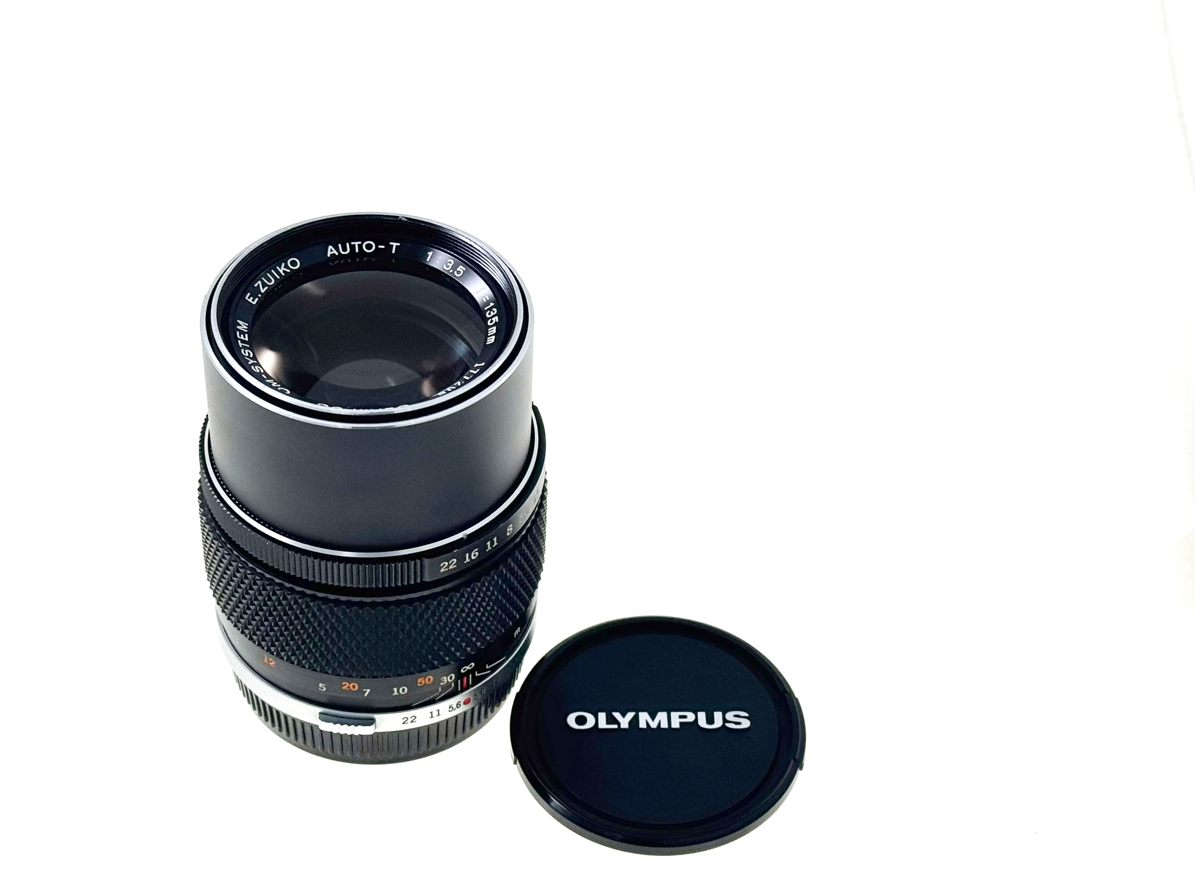 Vintage Olympus E.Zuiko 135mm F3.5 'Silver Nose' Lens (Vg)