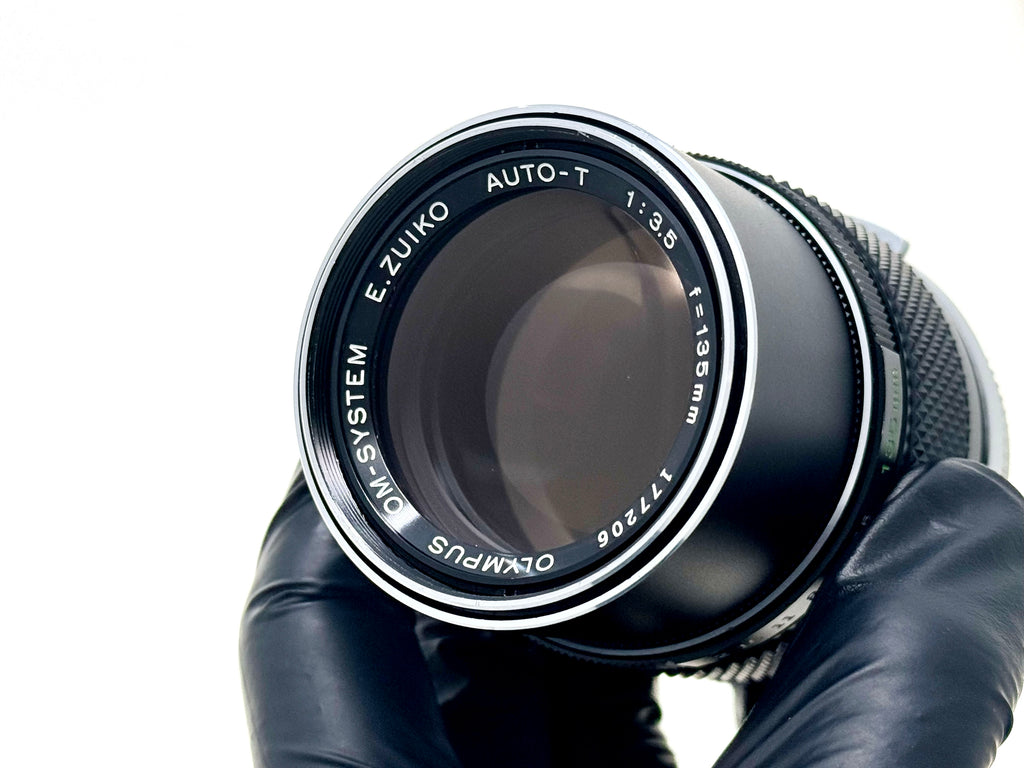 Vintage Olympus E.Zuiko 135mm F3.5 'Silver Nose' Lens (Vg)