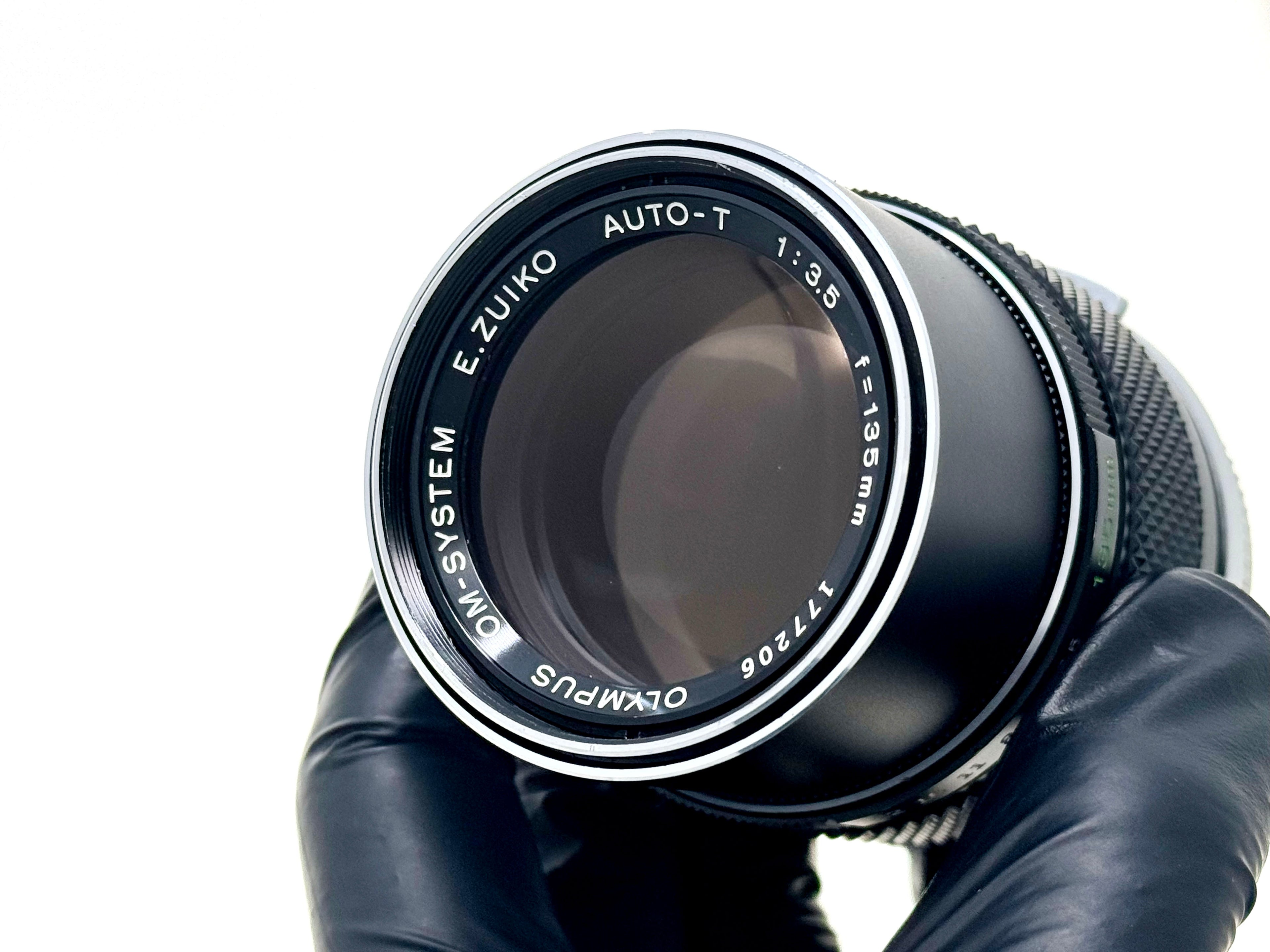 Vintage Olympus E.Zuiko 135mm F3.5 'Silver Nose' Lens (Vg)