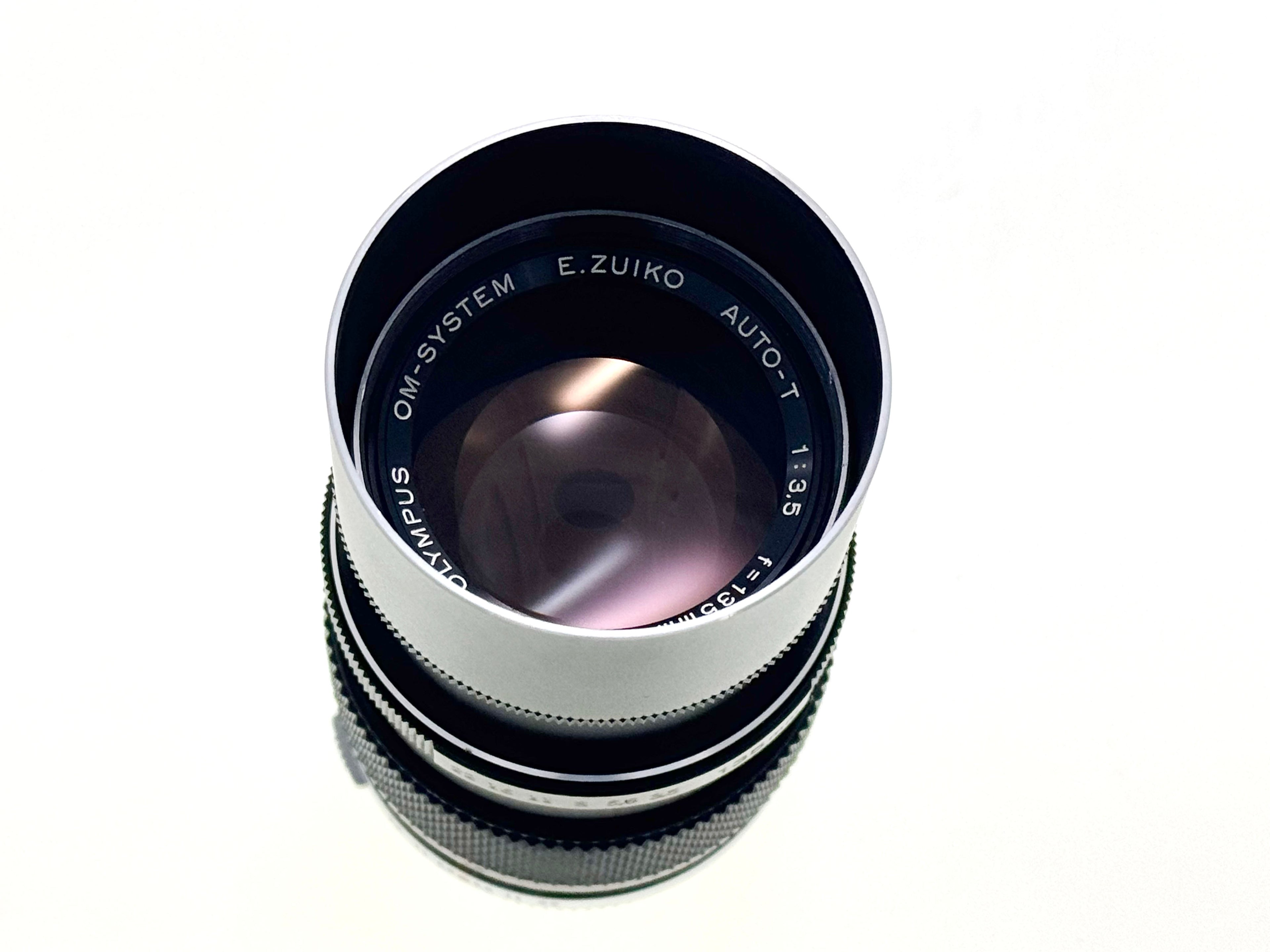 Vintage Olympus E.Zuiko 135mm F3.5 'Silver Nose' Lens (Vg)