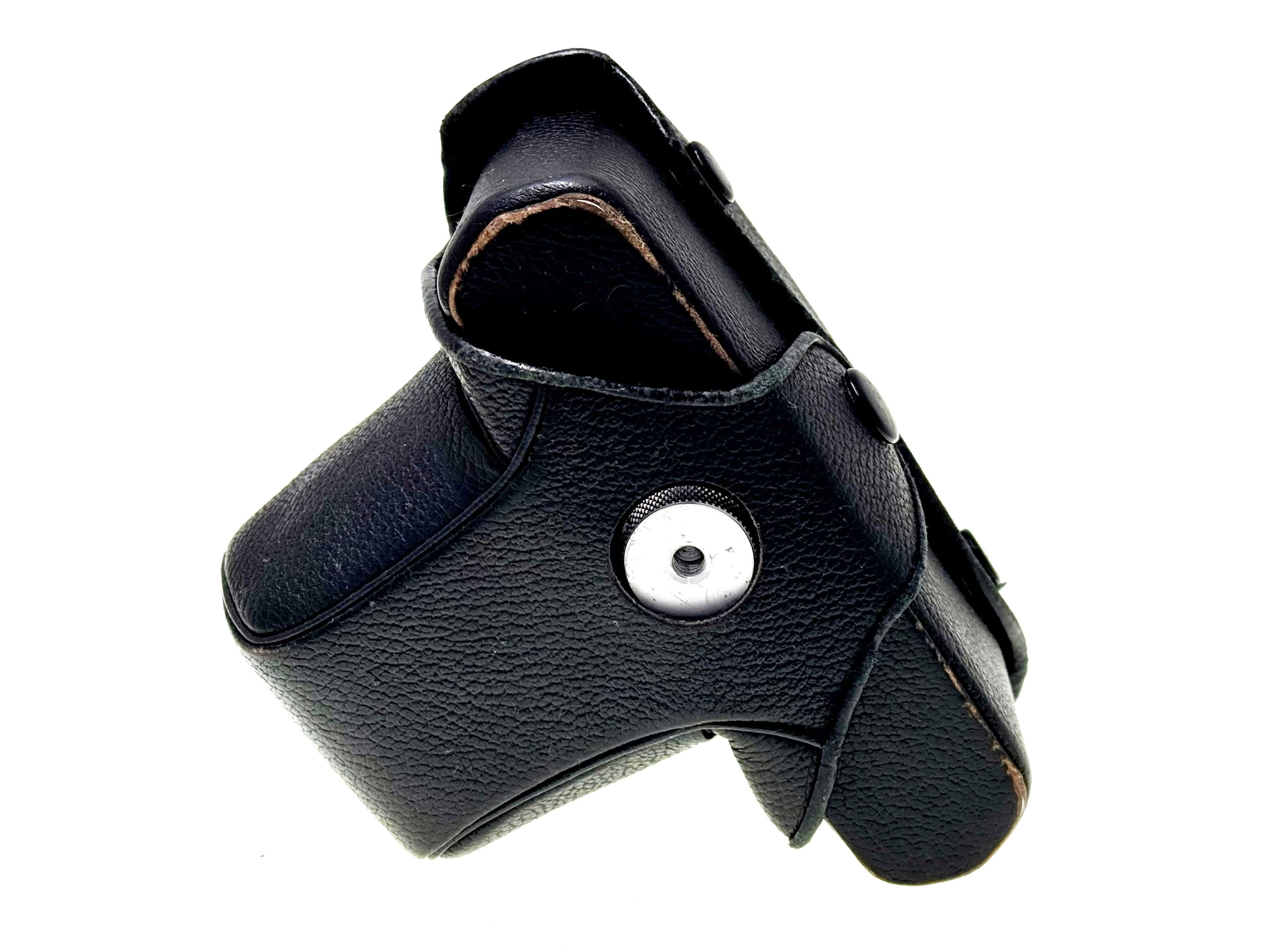 Vintage Olympus Hard Leather 1/2 Case. For OM-1 & OM-2 (Gd)