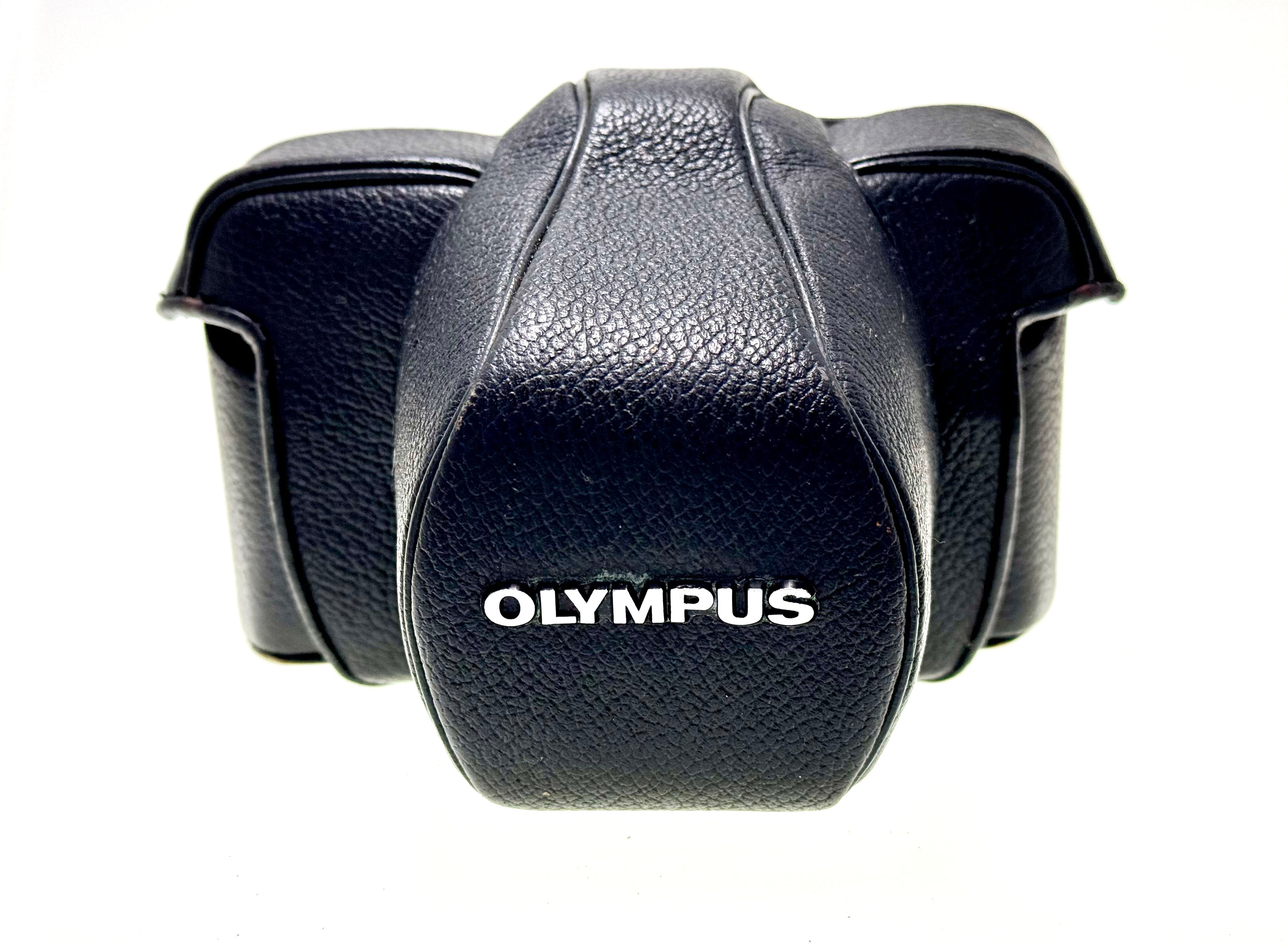 Vintage Olympus Hard Leather 1/2 Case. For OM-1 & OM-2 (Gd)