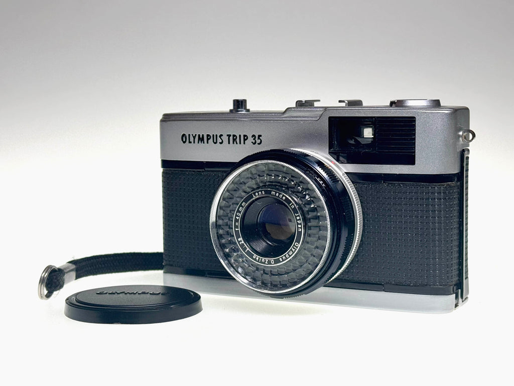 Vintage Chrome Shutter Button Olympus Trip 35 (Exc)