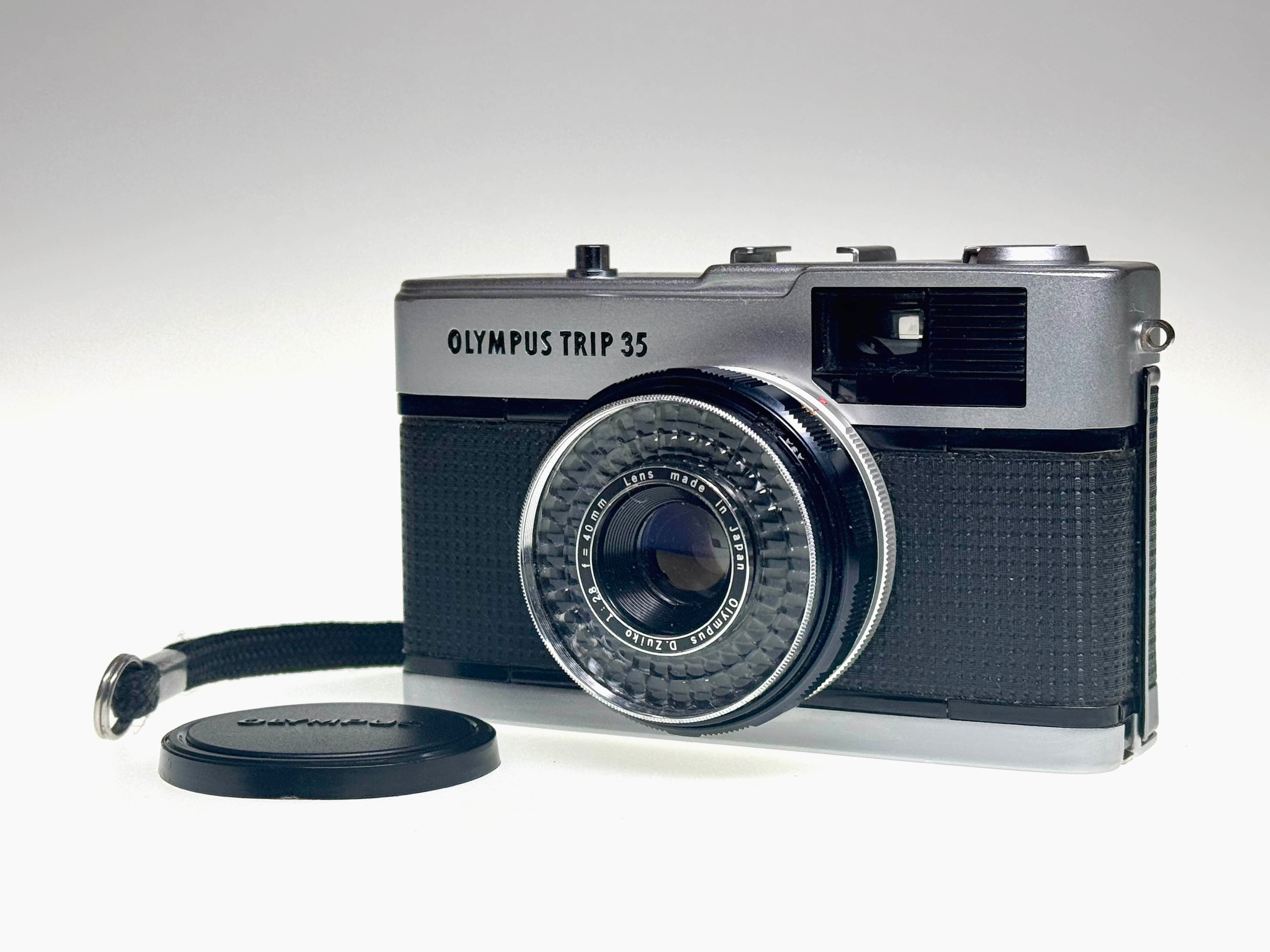 Vintage Chrome Shutter Button Olympus Trip 35 (Exc)