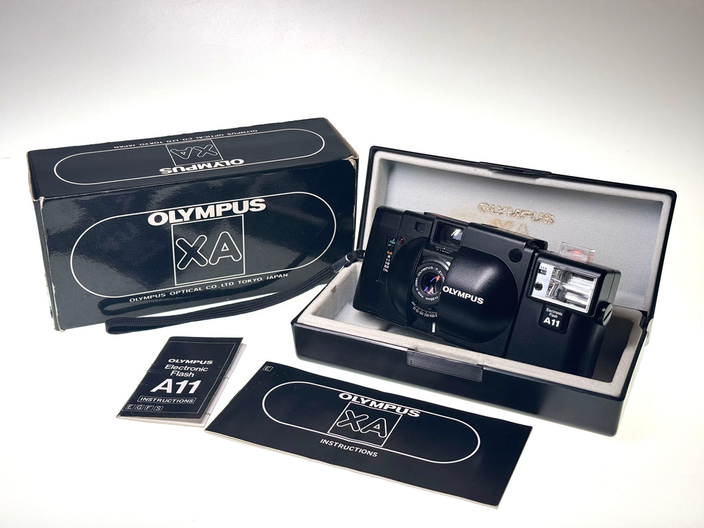 Vintage Olympus XA Rangefinder with A11 Flash (Exc)