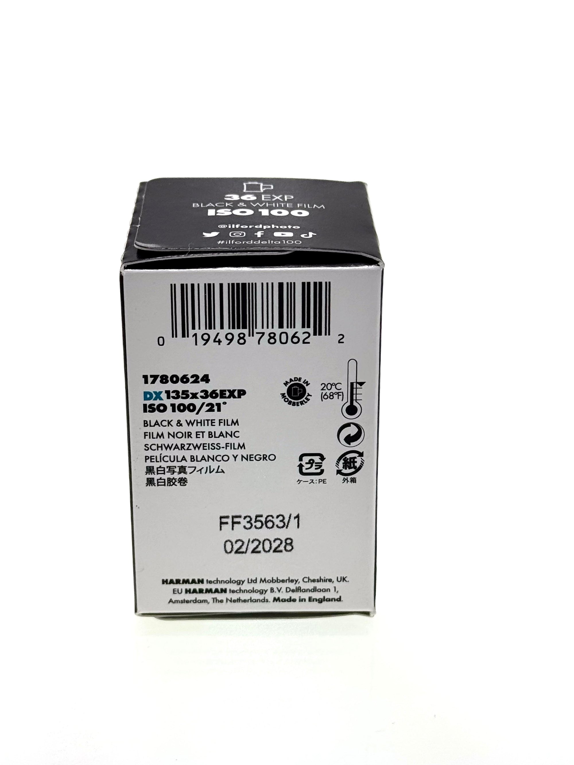 Ilford Delta 35mm Black & White Film 36exp