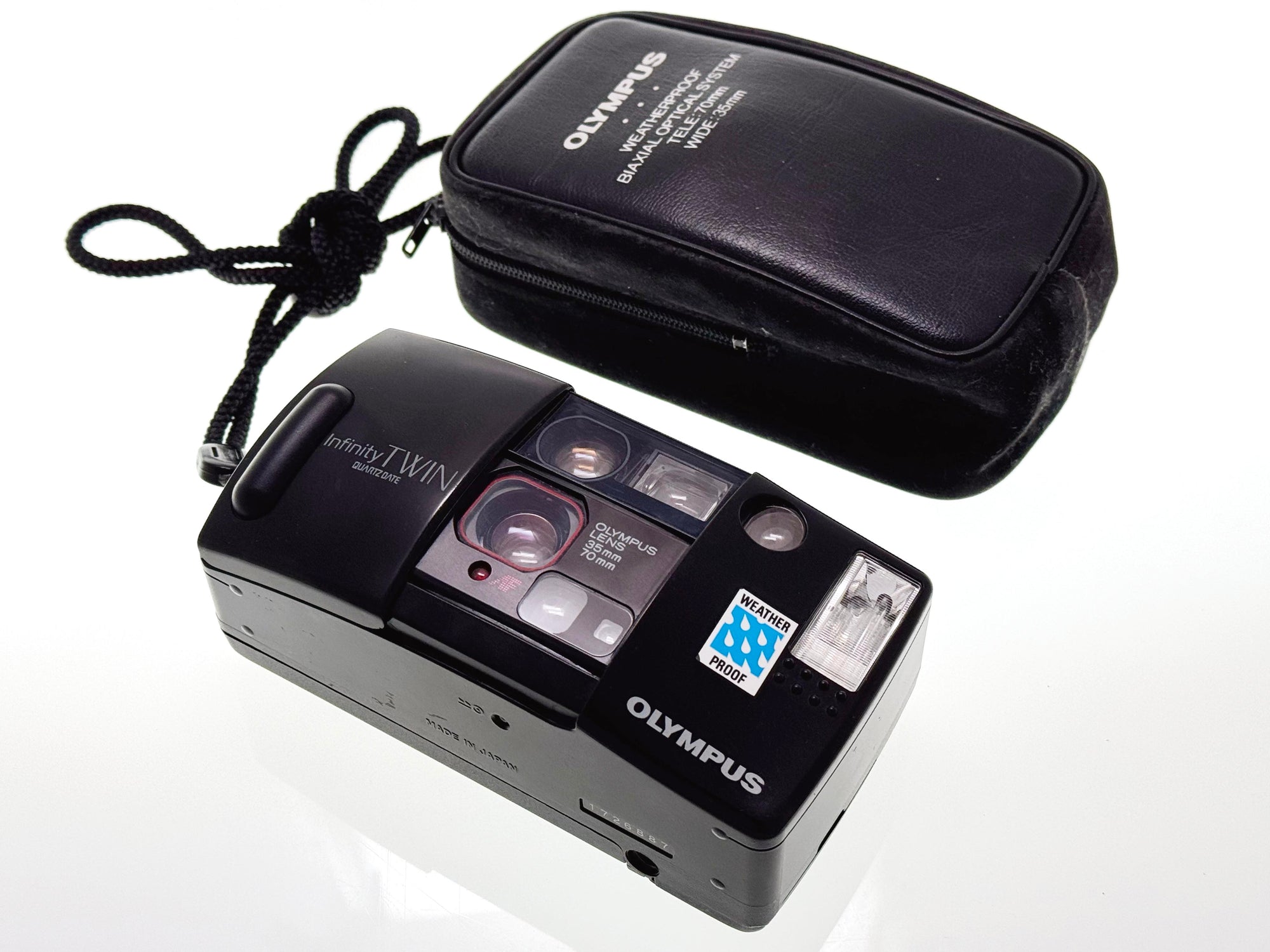 Vintage Olympus Infinity TWIN Quartz biaxial Lens Compact Camera (Gd)