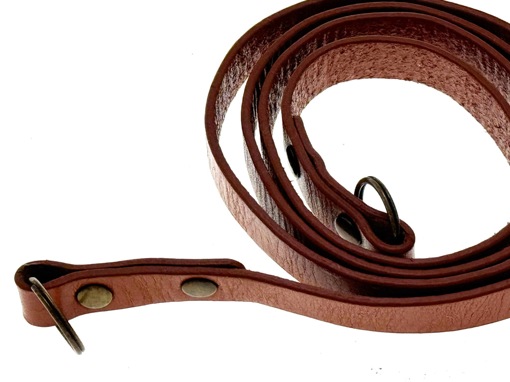 Vintage Tan Brown Leather Camera Strap (Vg)