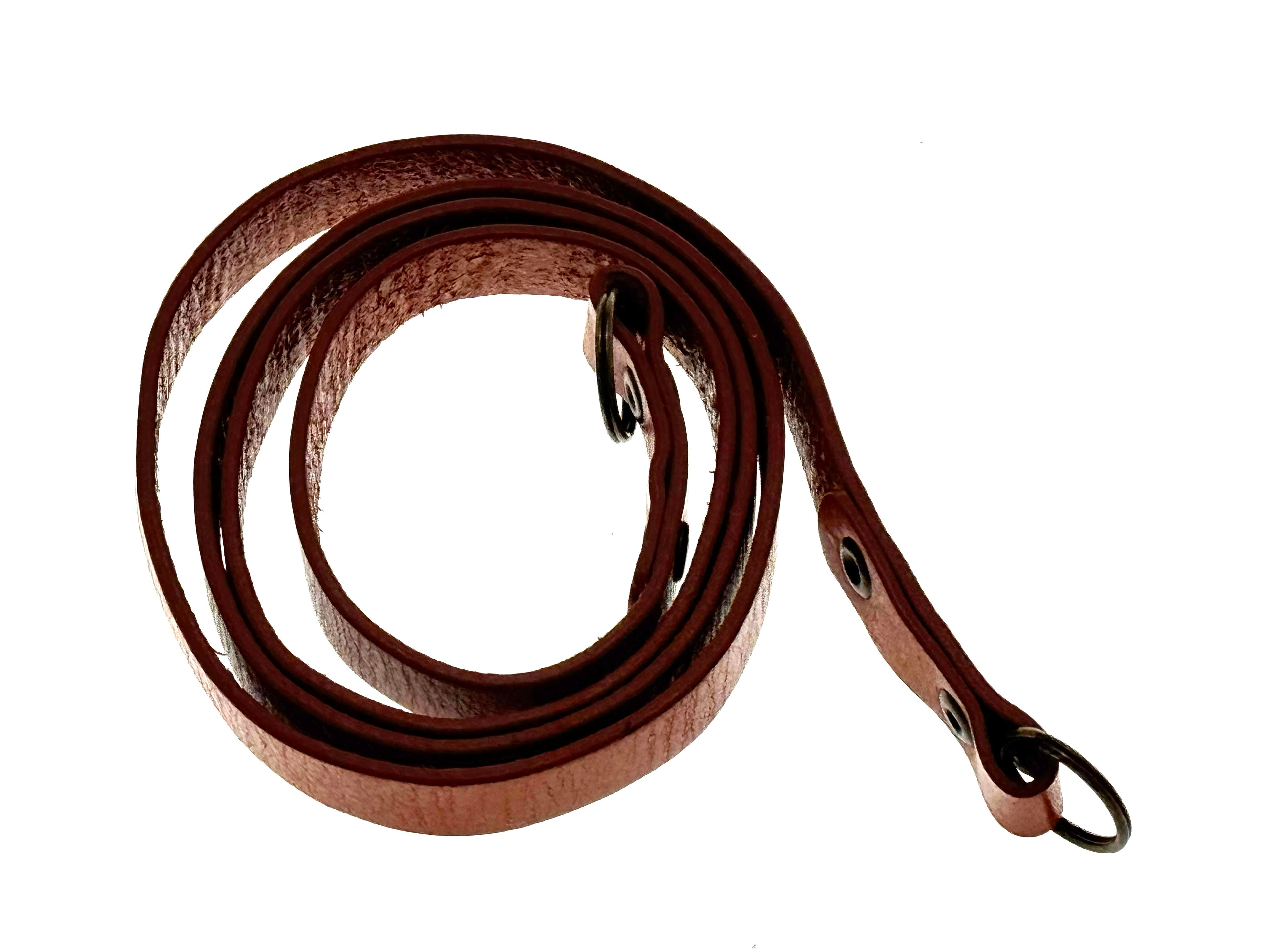 Vintage Tan Brown Leather Camera Strap (Vg)