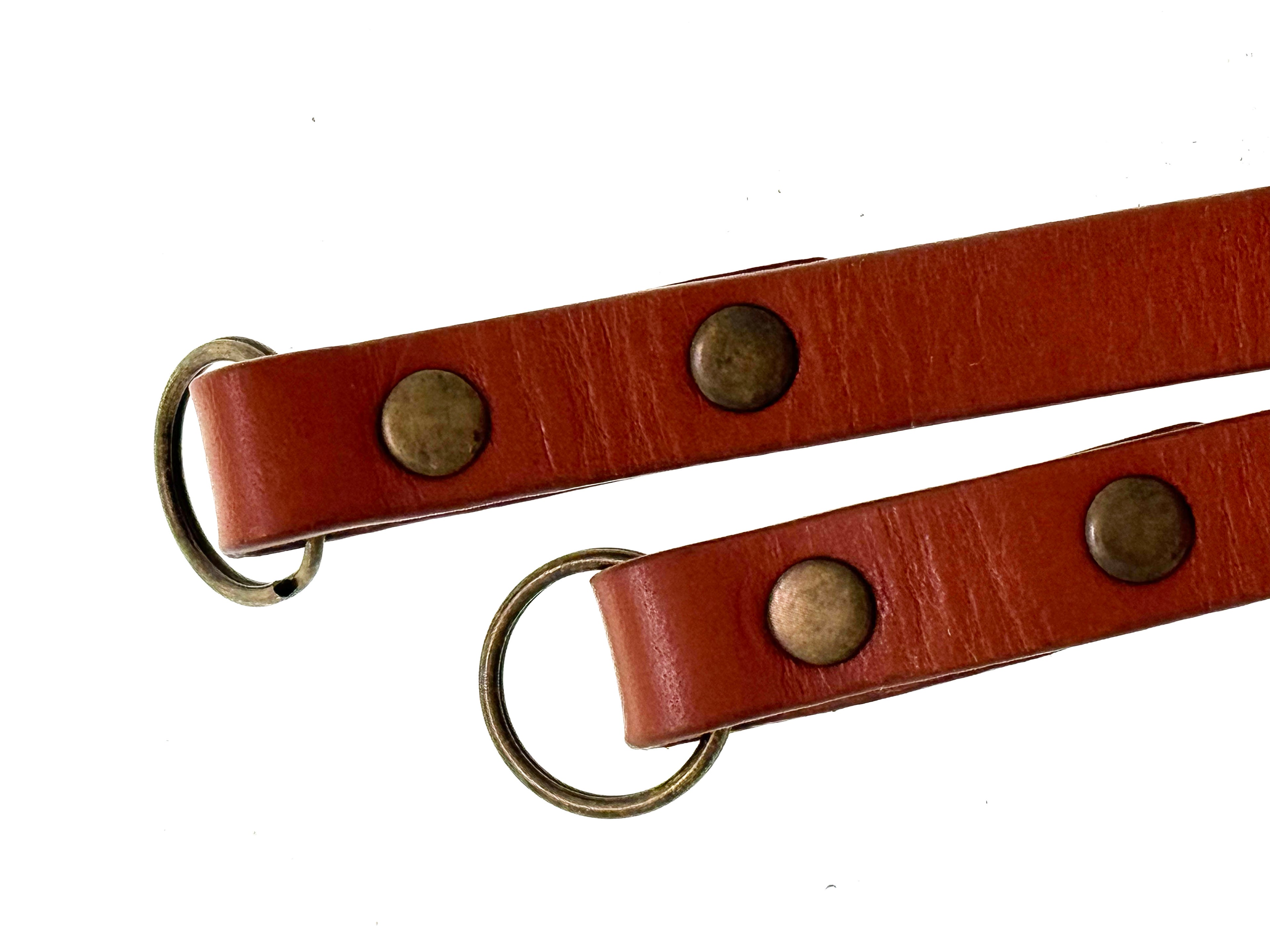 Vintage Tan Brown Leather Camera Strap (Vg)