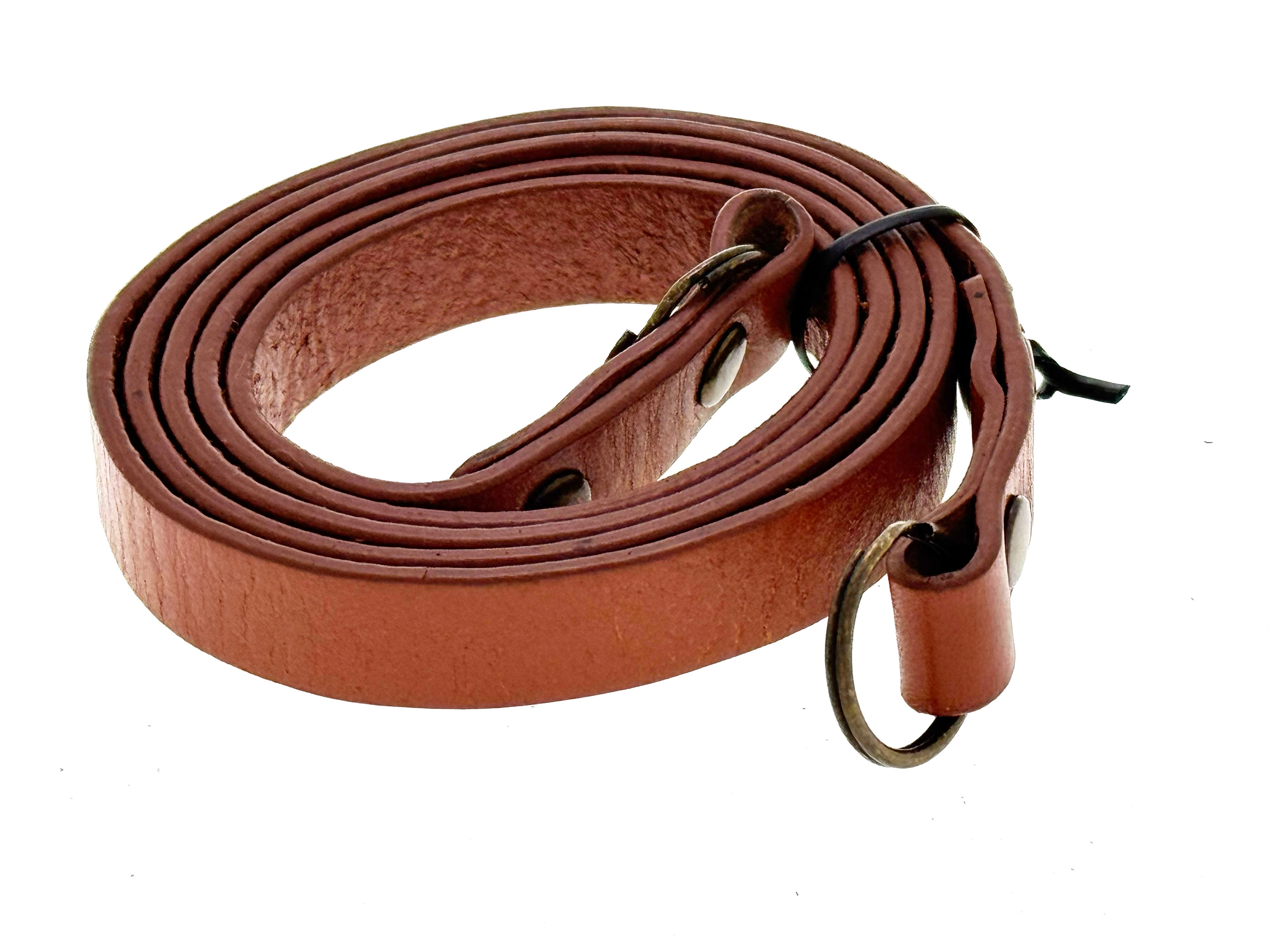 Vintage Tan Brown Leather Camera Strap (Vg)