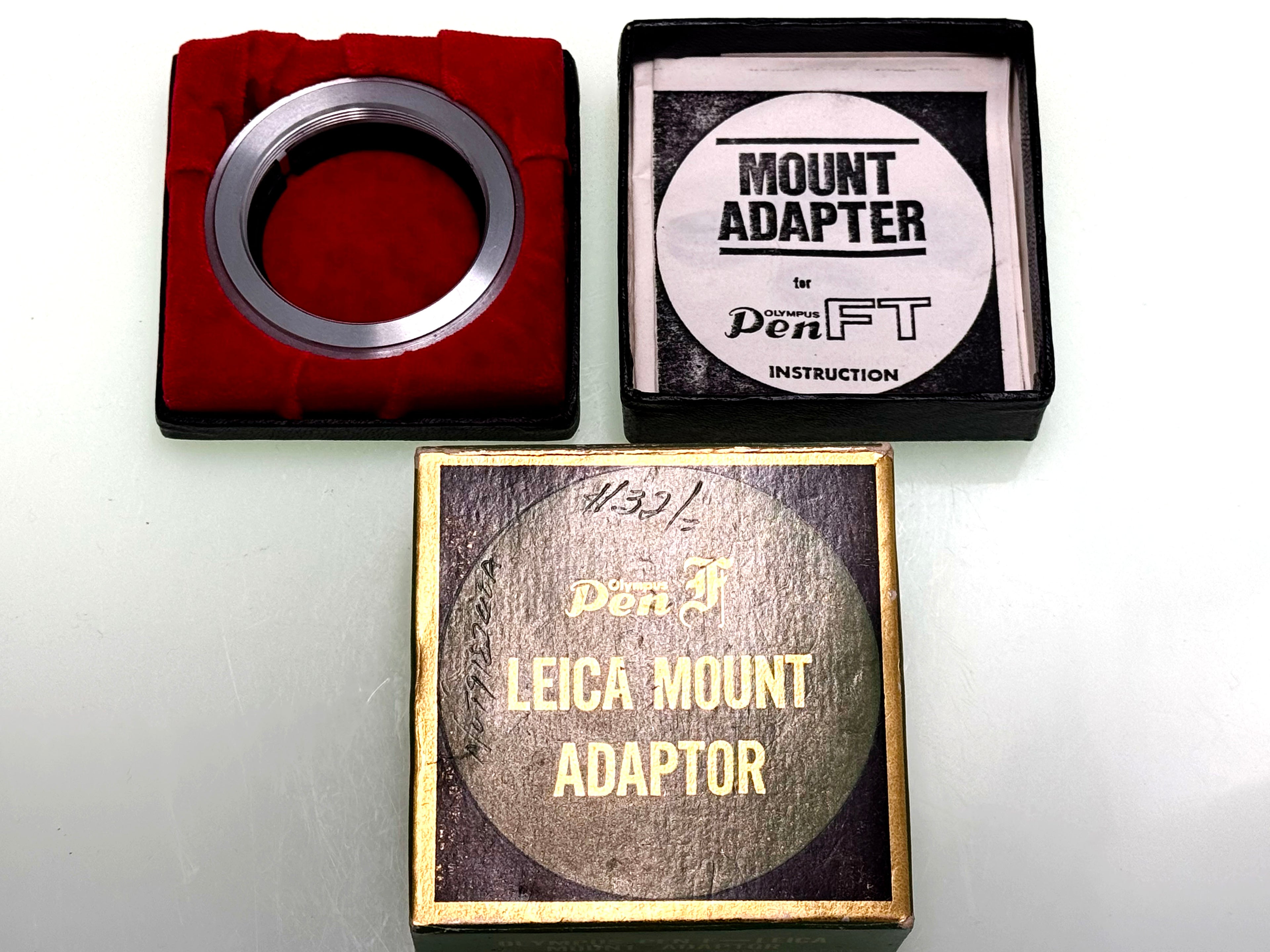 Vintage Olympus Pen F Mount Adapter for Leica L39 (Exc)