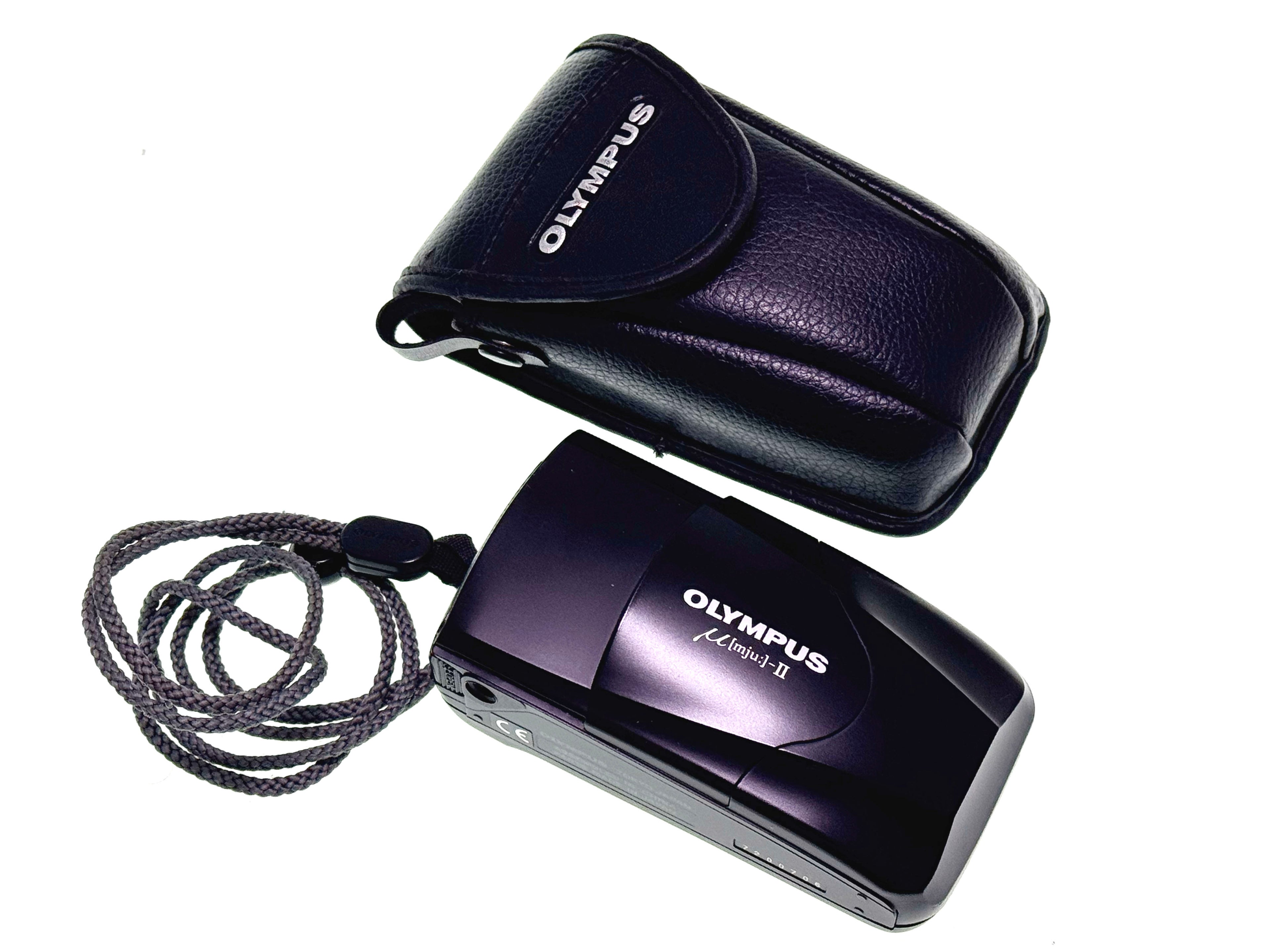 Vintage Olympus mju II (Stylus Epic) with original case and strap (Exc)