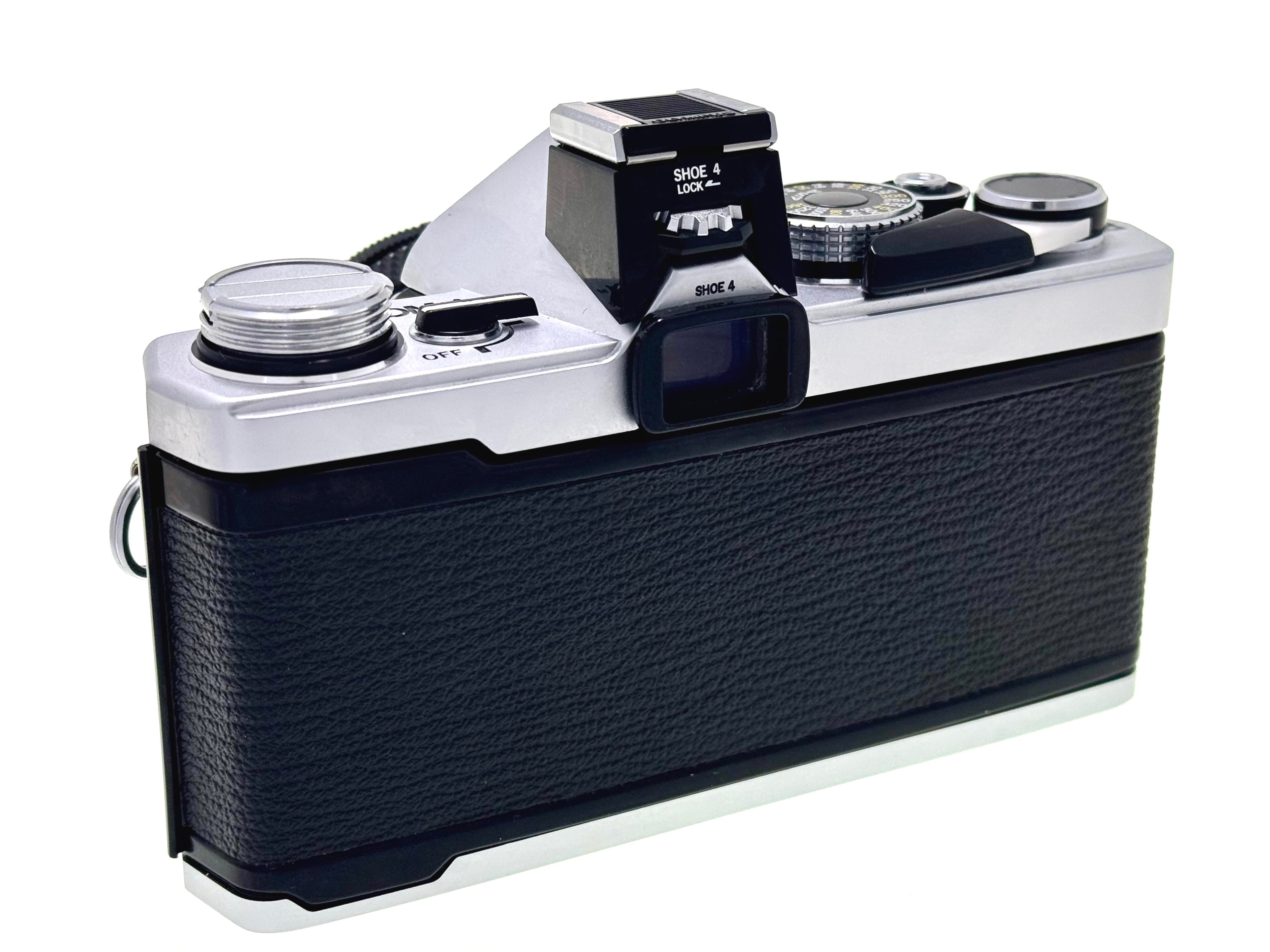 Vintage Olympus OM-1n with 50mm Zuiko F1.8 Lens and Hotshoe 4. (Vg)