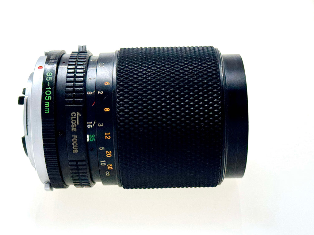 Vintage Olympus Zuiko 35-105mm F3.5/.4.5 Zoom Macro Lens (Gd)