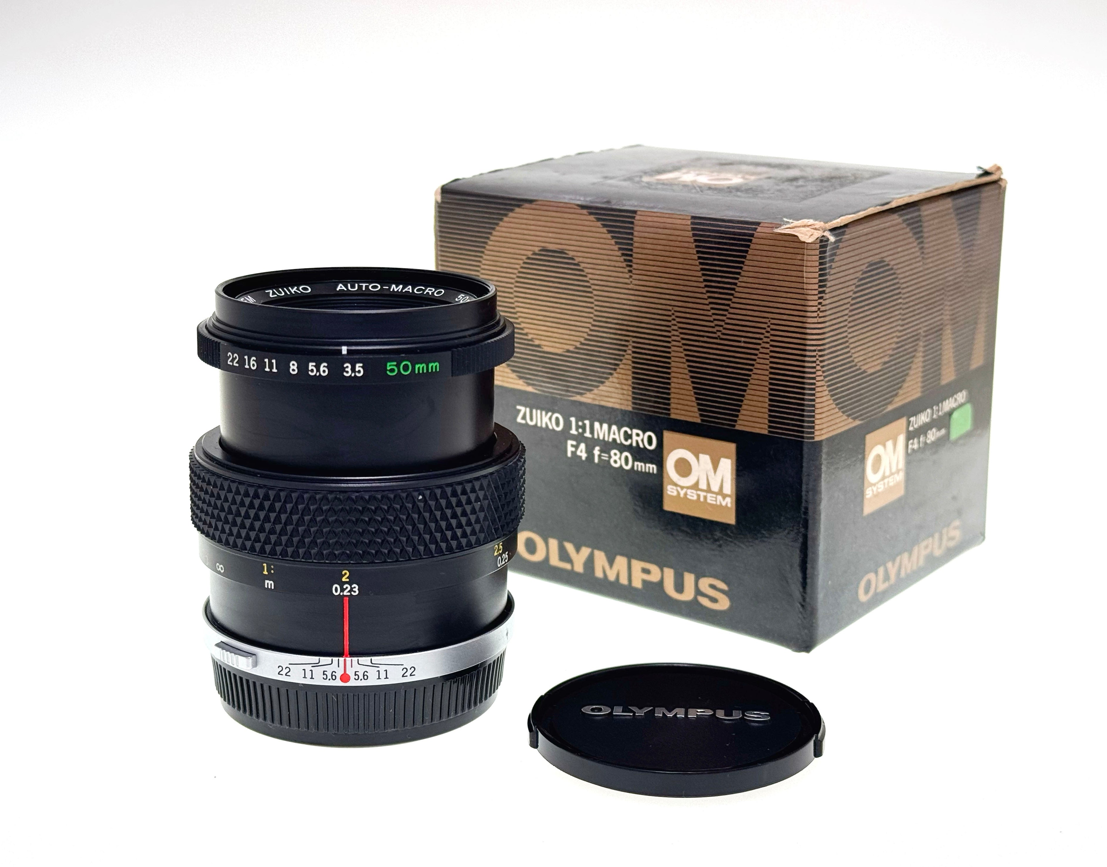 Vintage Olympus Zuiko 80mm F4 Macro 1:1 Preset Lens (Vg)