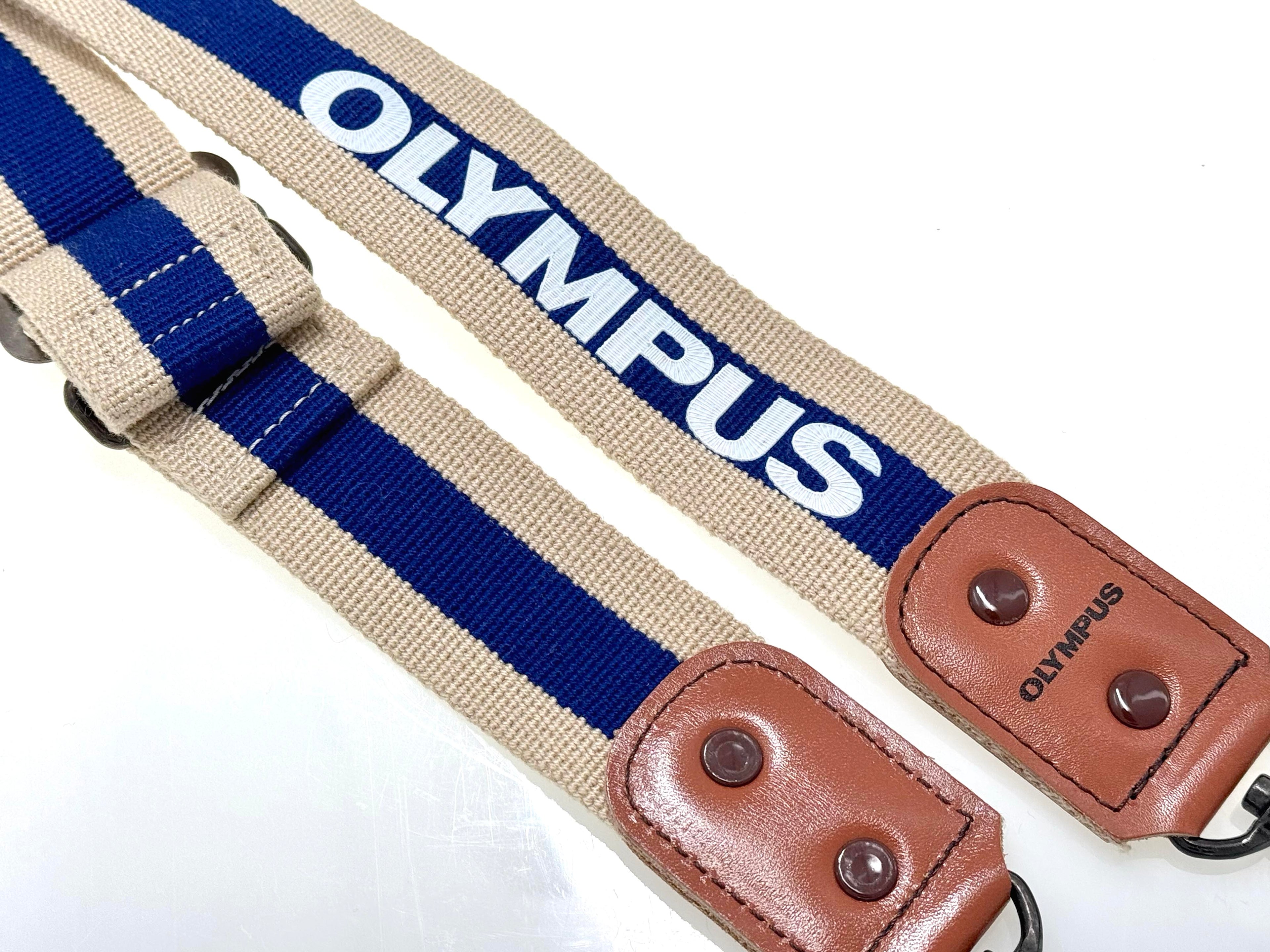 Olympus Hunter Camera strap on a white background
