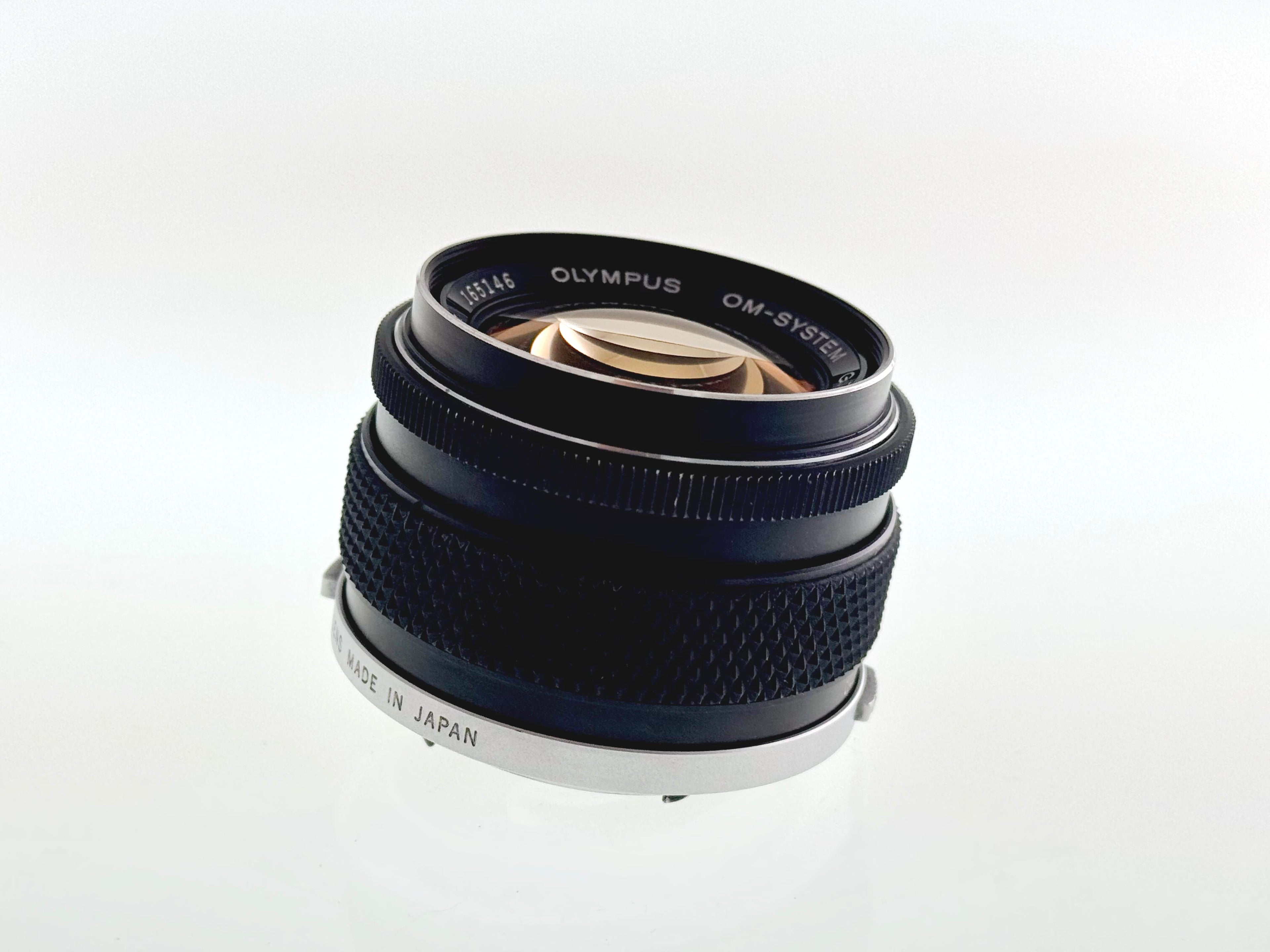 Vintage Olympus 50mm F1.4 'Silver Nose' Lens. (Vg)