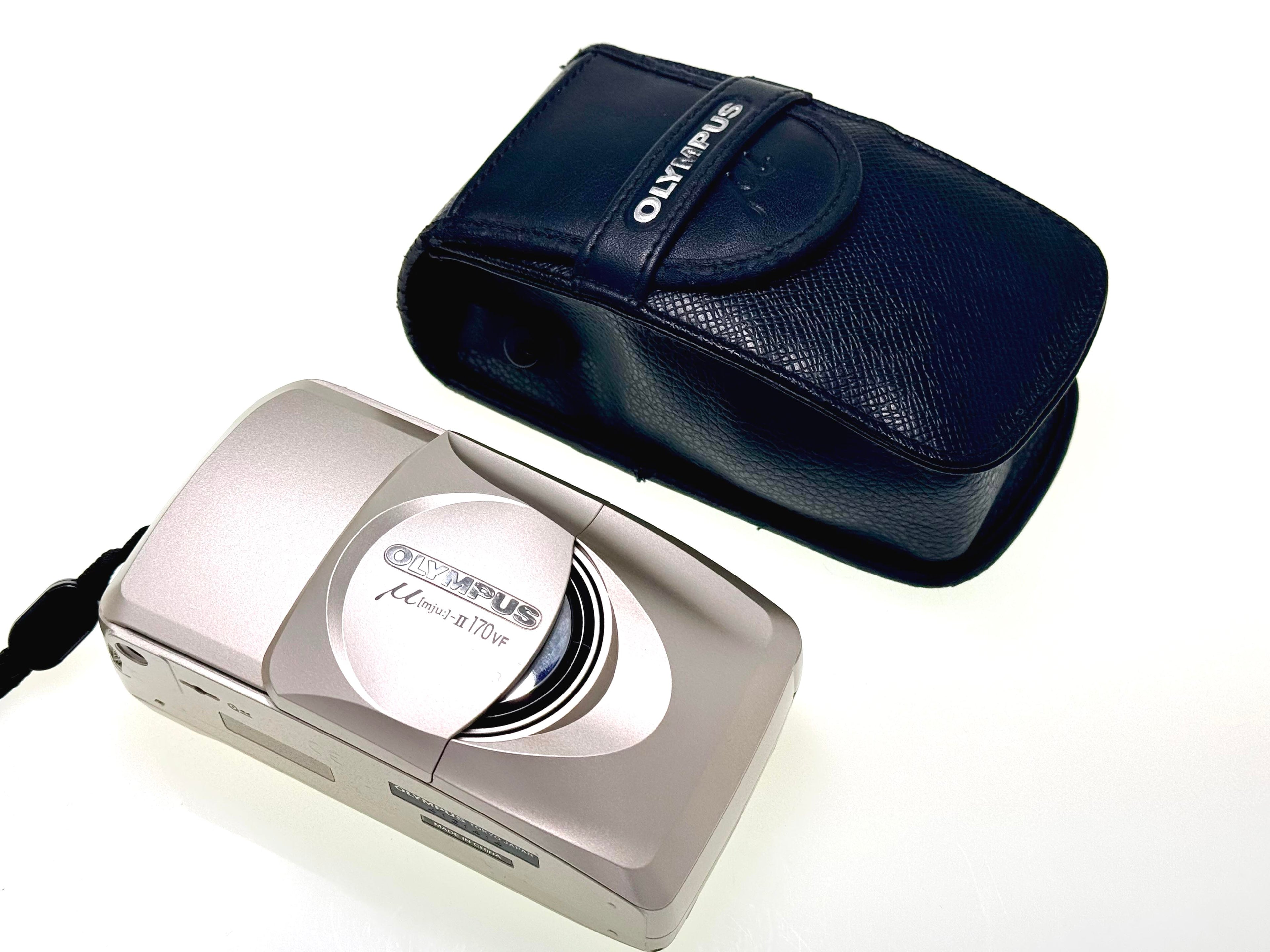 Olympus mju 2 170vf compact point and shoot zoom film camera with case