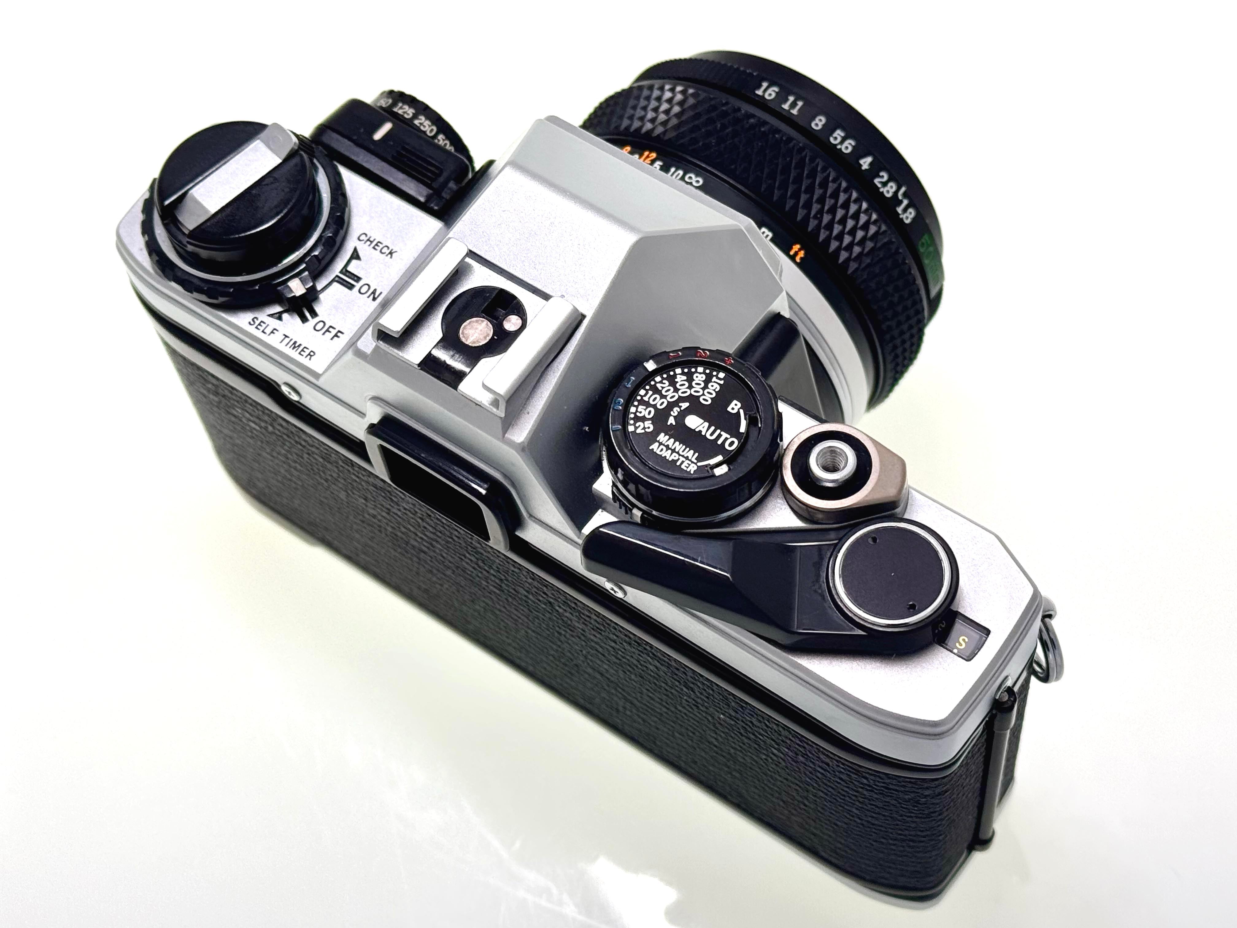 Vintage Olympus OM10 with 50mm Zuiko F1.8 Lens and Manual Adapter. (Ex