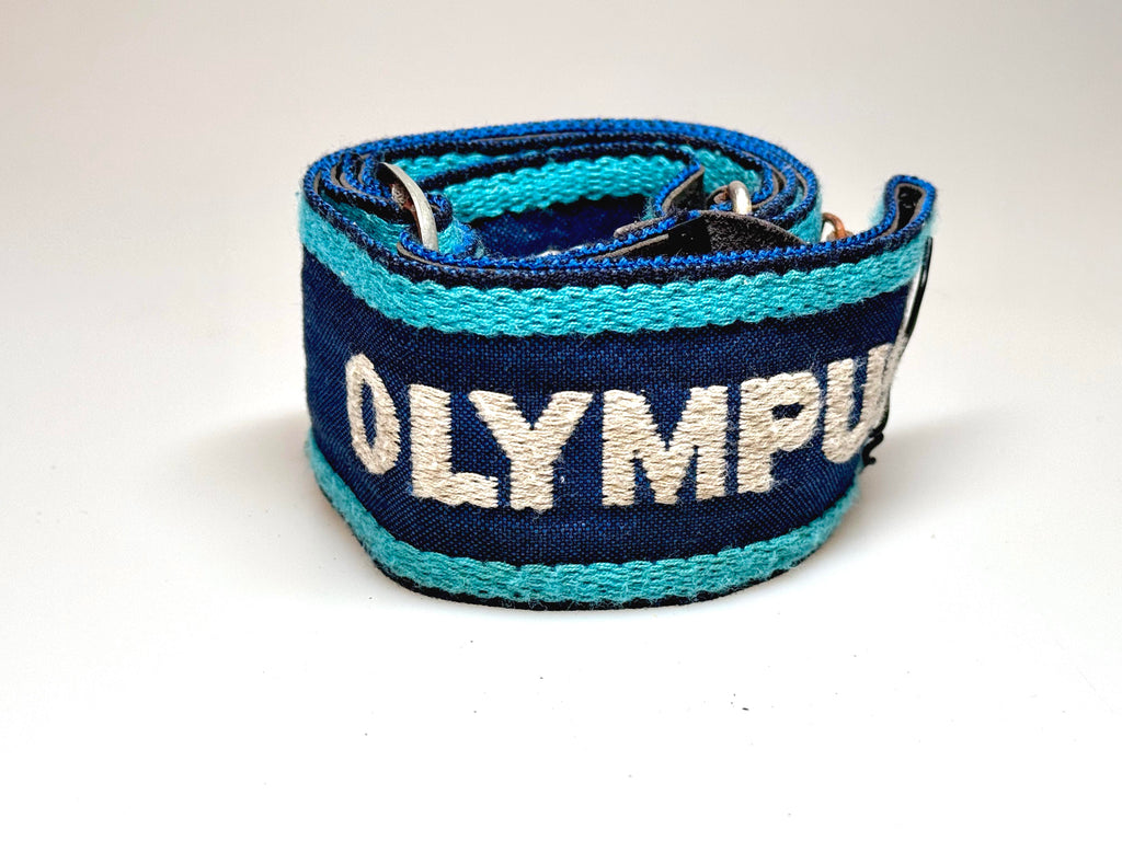 Vintage Olympus Blue Fabric Strap