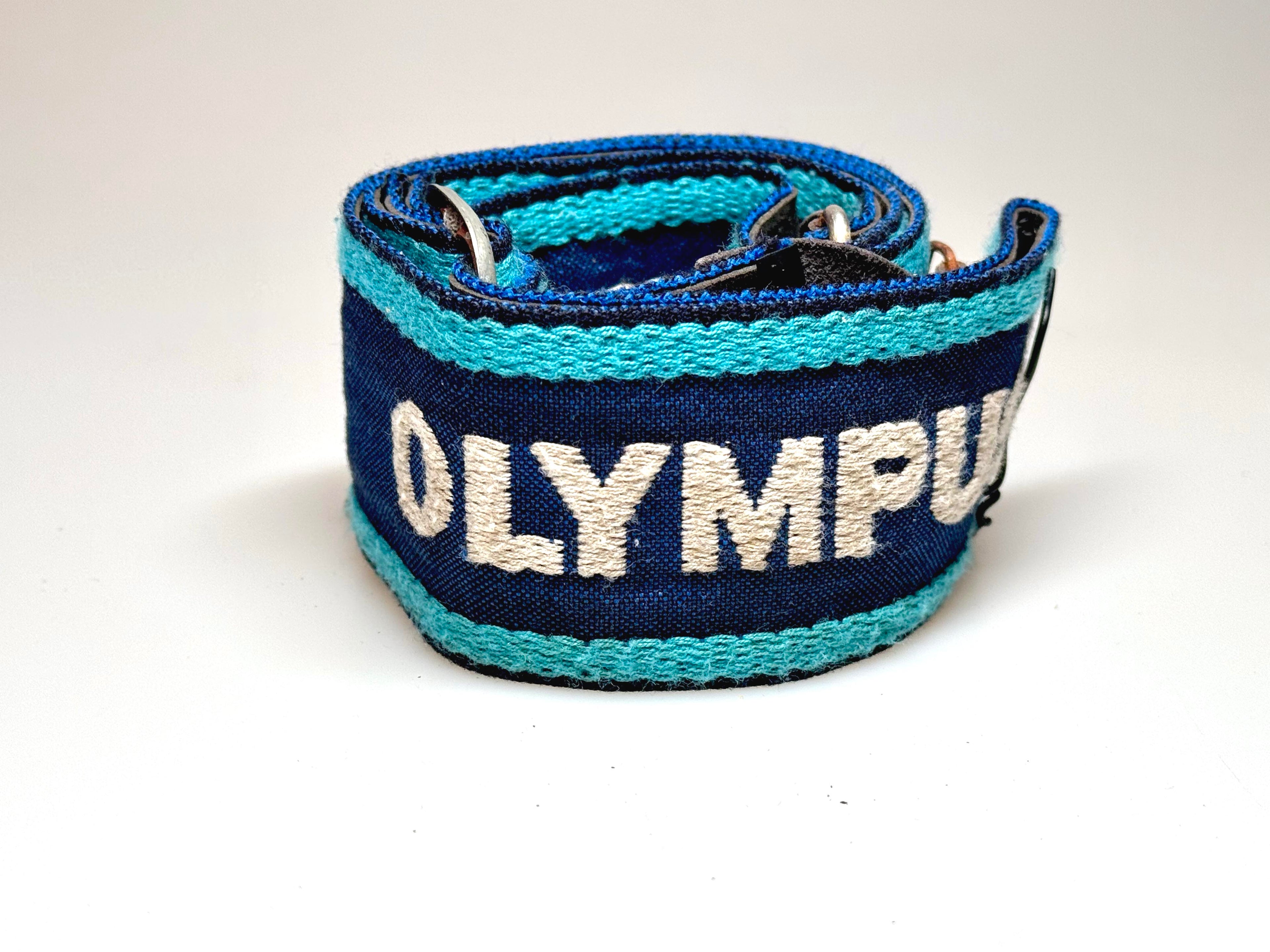 Vintage Olympus Blue Fabric Strap