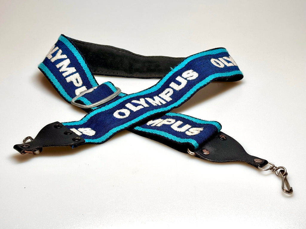 Vintage Olympus Blue Fabric Strap