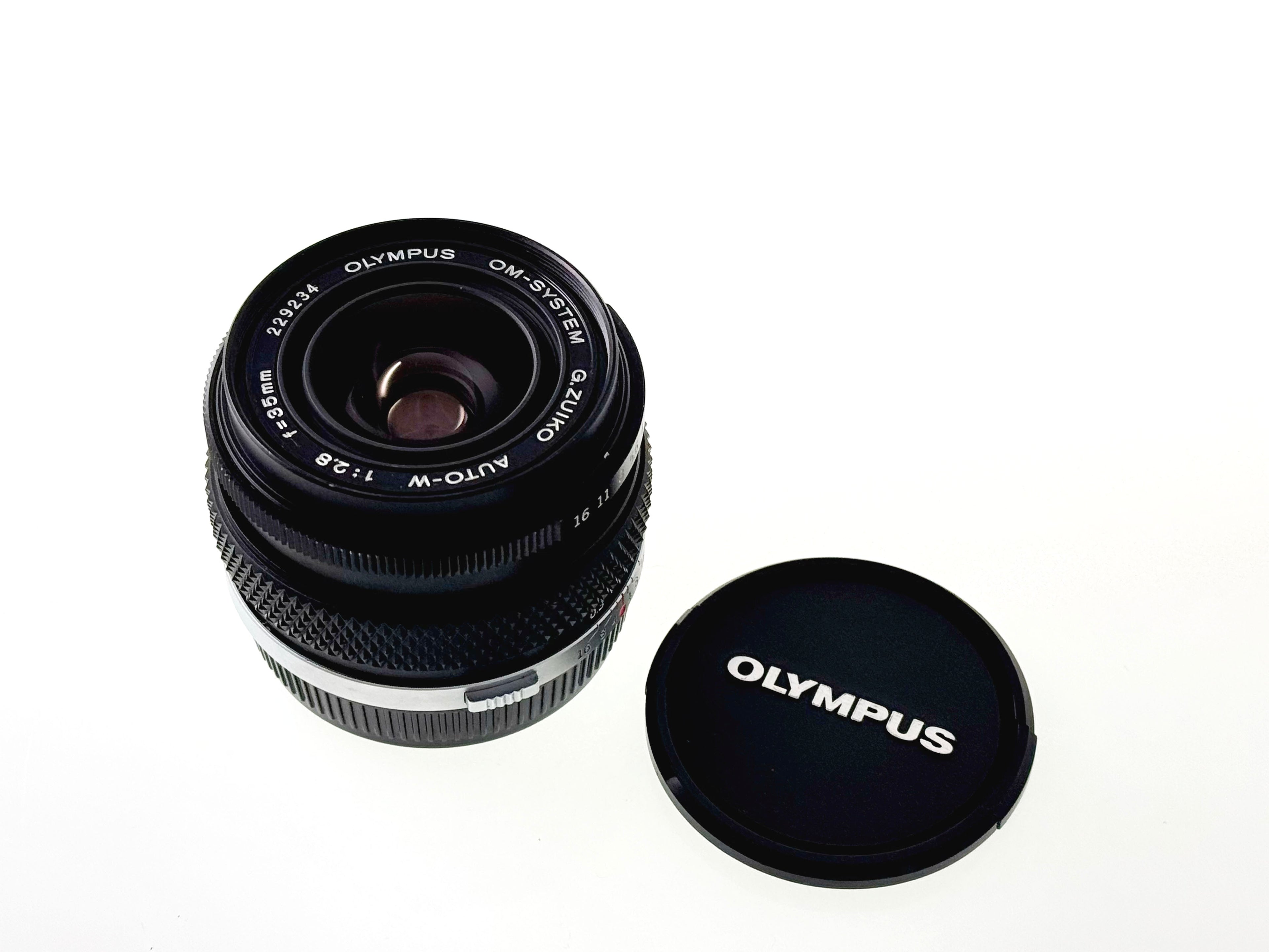Vintage Olympus Zuiko Auto-W 35mm F2.8 Lens (Vg)