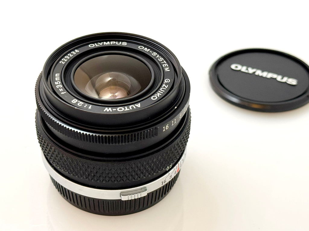 Vintage Olympus Zuiko Auto-W 35mm F2.8 Lens (Vg)