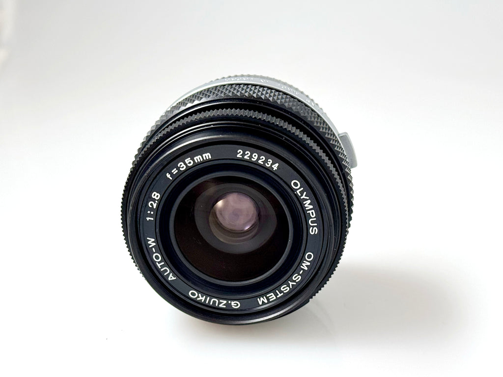 Vintage Olympus Zuiko Auto-W 35mm F2.8 Lens (Vg)