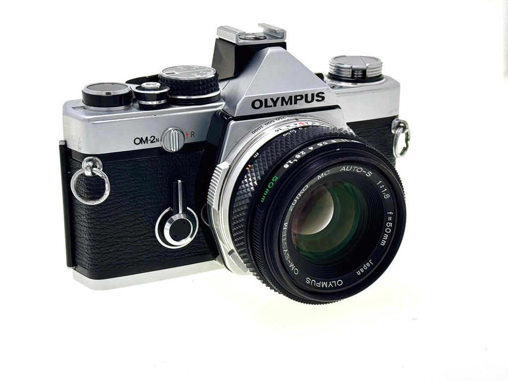 Vintage Olympus OM-2n Film camera with Zuiko 50mm 1.8 Lens (Vg)