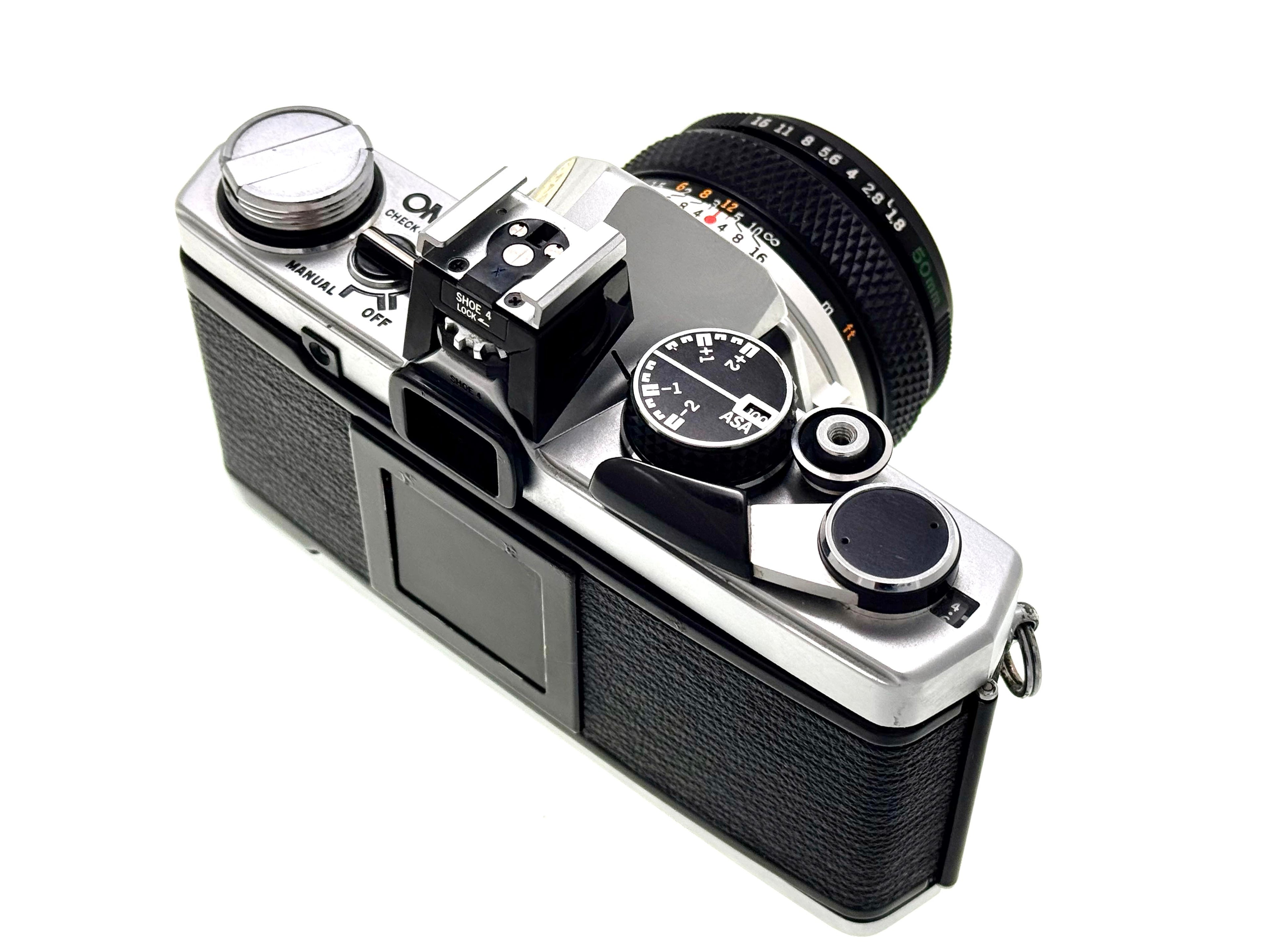 Vintage Olympus OM-2n Film camera with Zuiko 50mm 1.8 Lens (Vg)