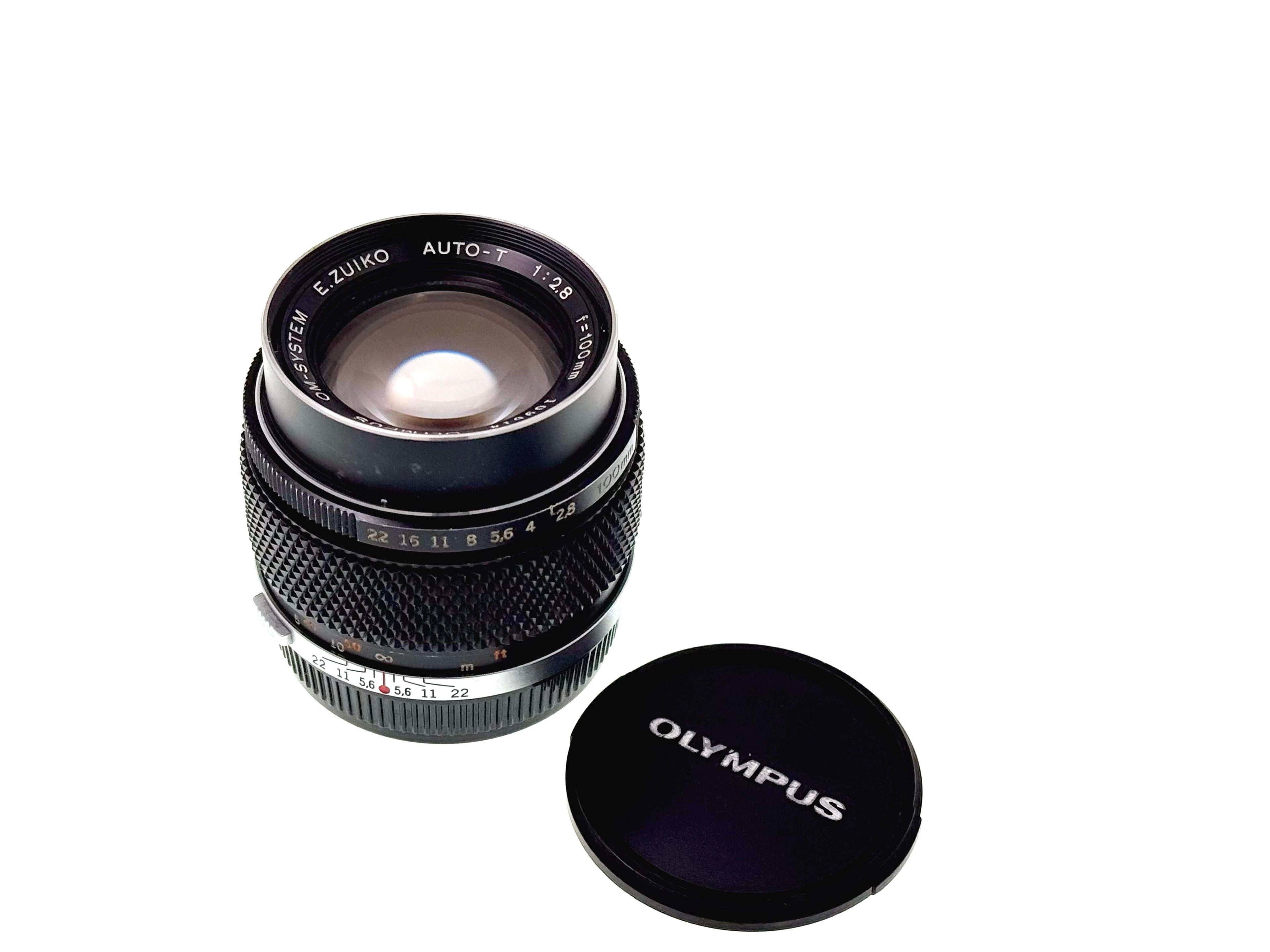Vintage Olympus E.Zuiko 100mm F2.8 'Silver Nose' Lens. (Gd)