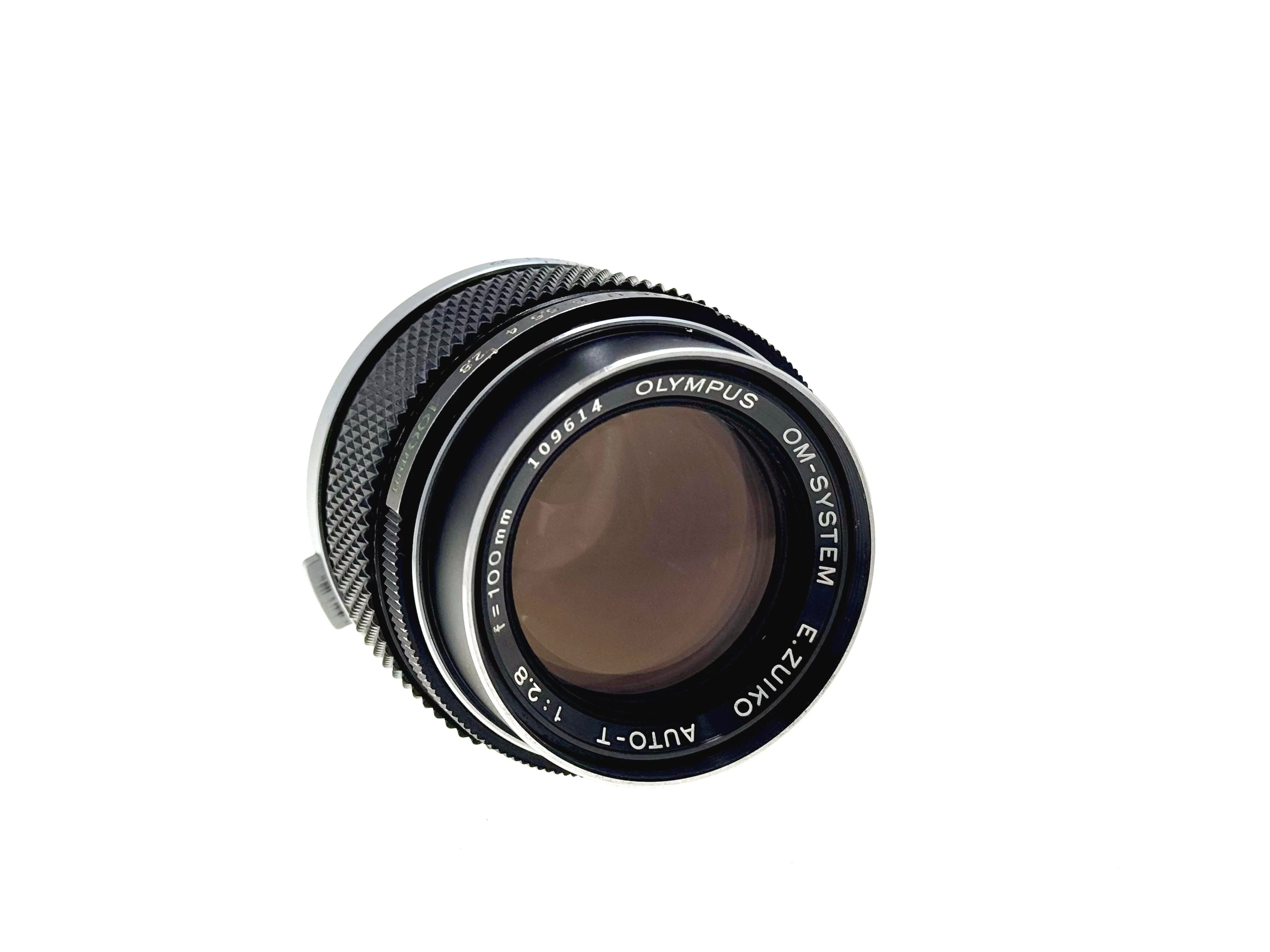 Vintage Olympus E.Zuiko 100mm F2.8 'Silver Nose' Lens. (Gd)