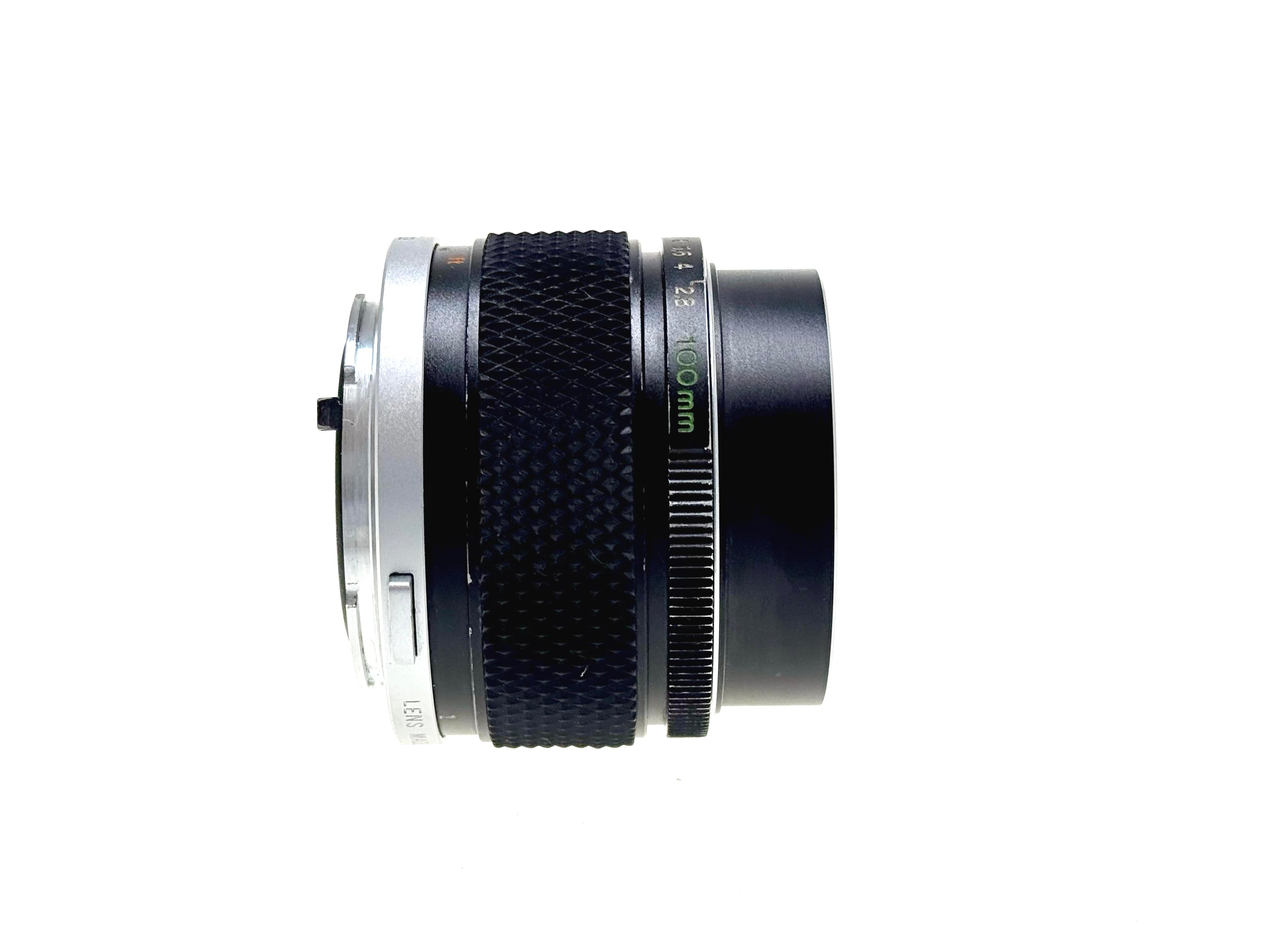 Vintage Olympus E.Zuiko 100mm F2.8 'Silver Nose' Lens. (Gd)