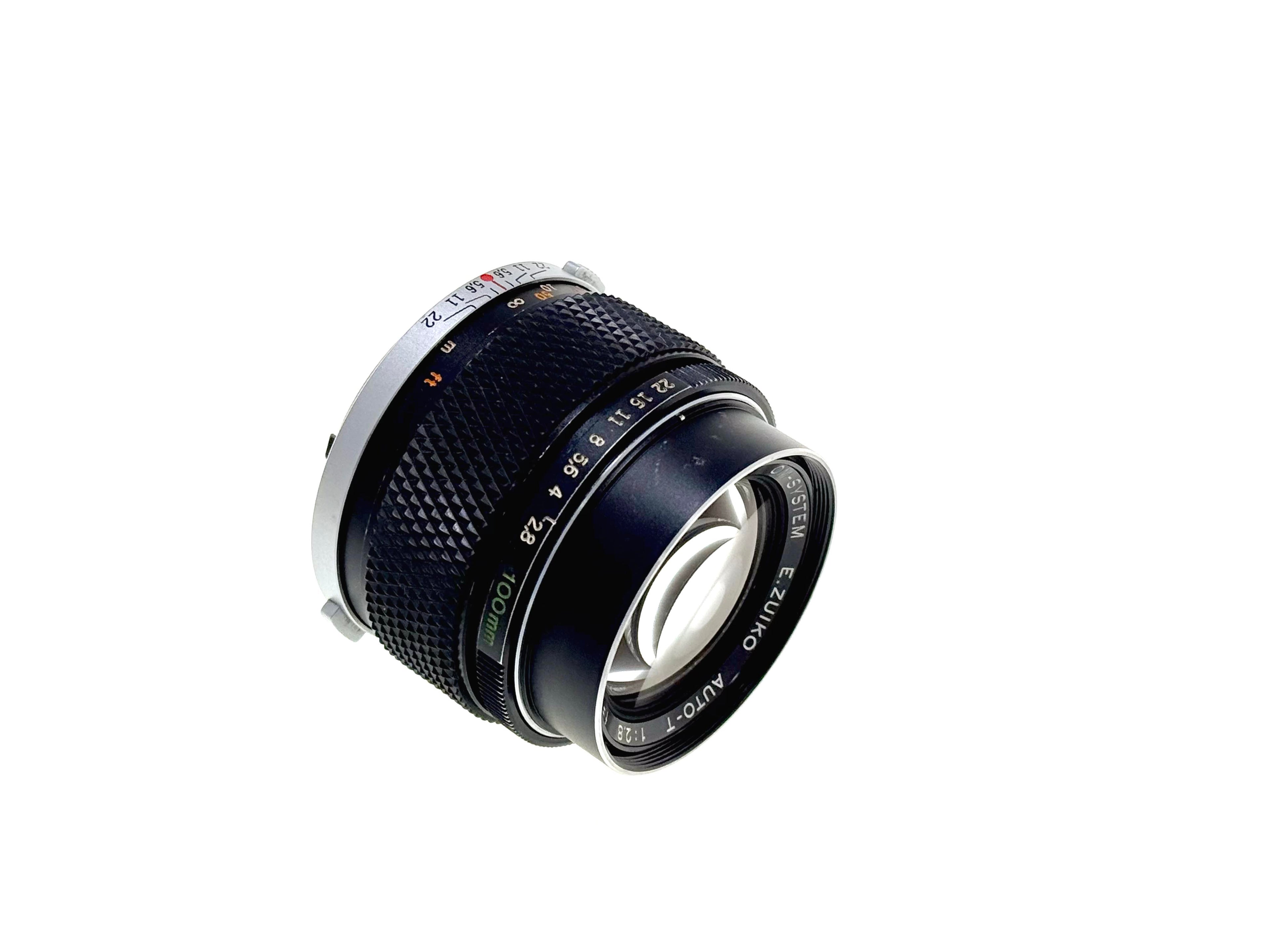 Vintage Olympus E.Zuiko 100mm F2.8 'Silver Nose' Lens. (Gd)