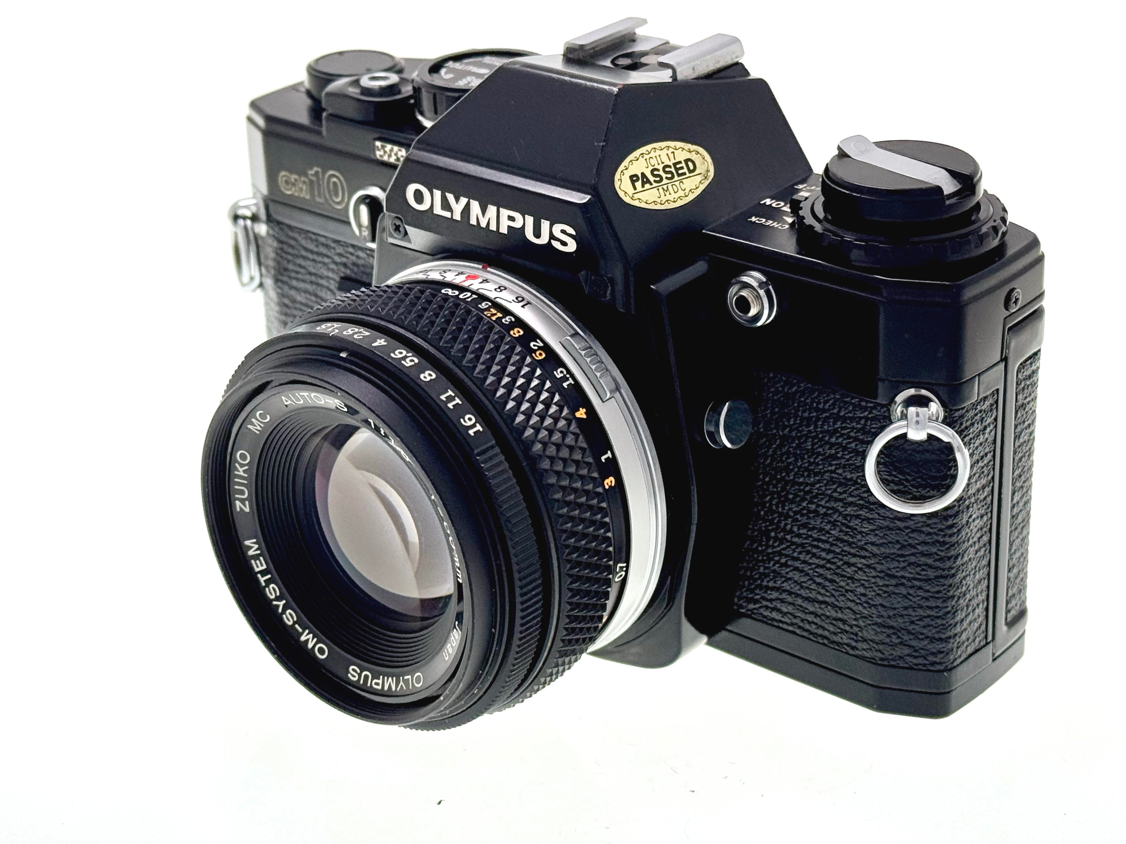 Vintage Olympus OM10 Black with 50mm Zuiko F1.8 Lens. (Exc)