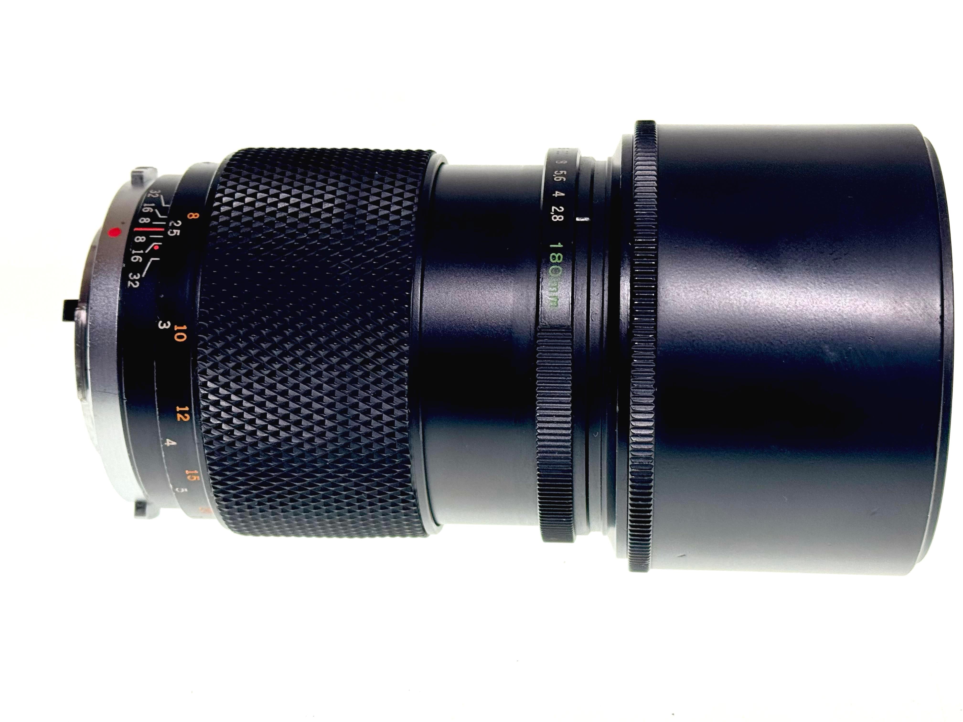 Vintage Olympus Zuiko 180mm F2.8 Lens. (Gd)