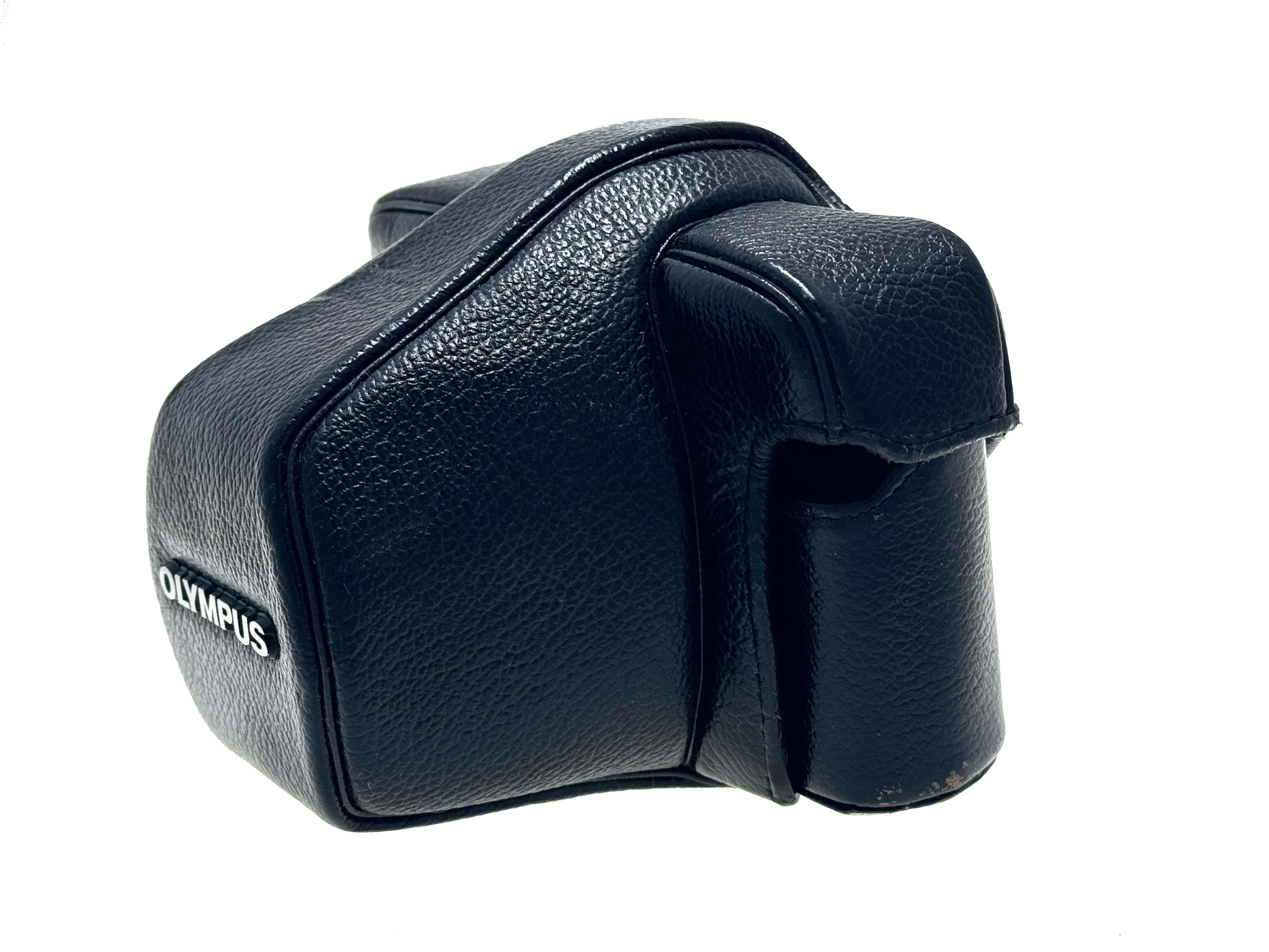 Vintage Olympus Hard Leather 1/2 Case. For OM-1 & OM-2 (Vg)